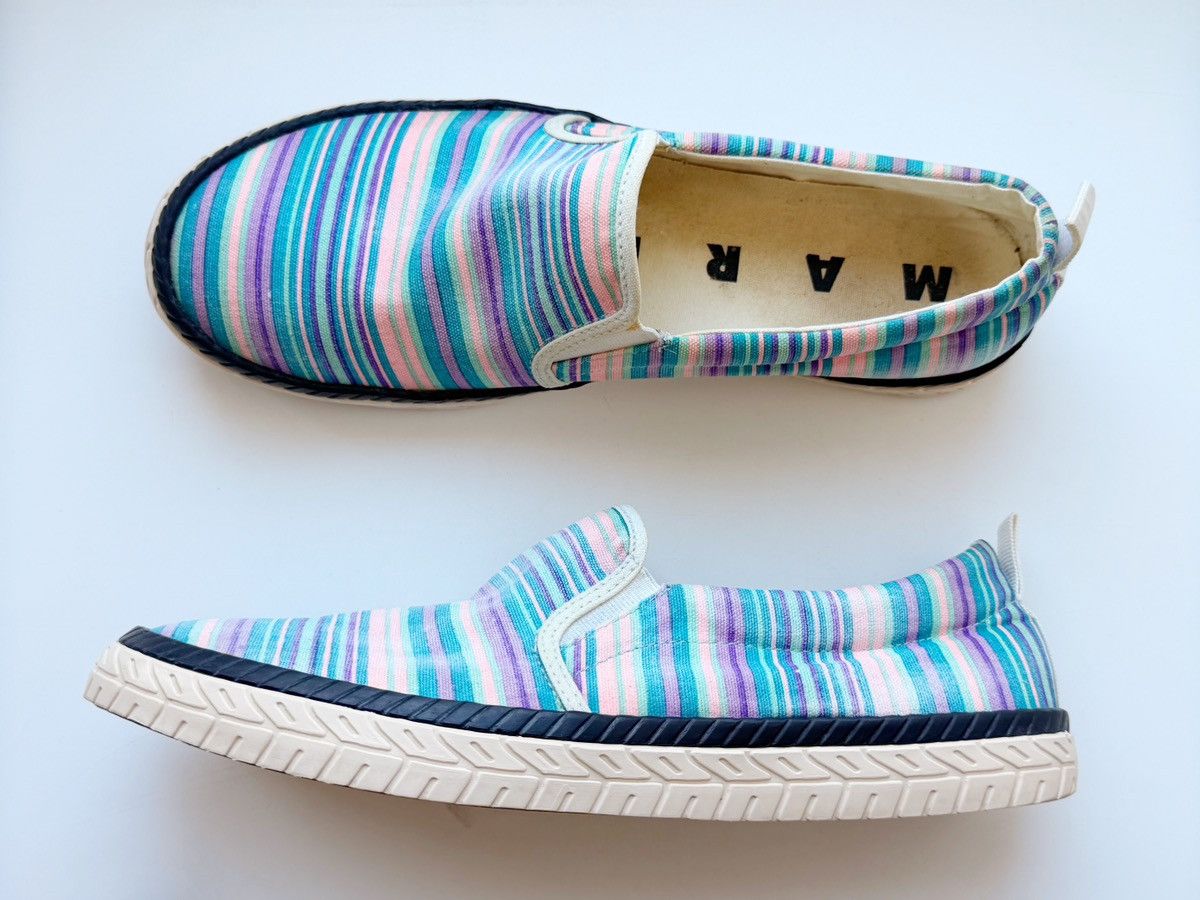 Marni MARNI Multicolored Striped Men Slip On Size 43 Comfort Shoes Size US 10 / EU 43 - 3 Thumbnail