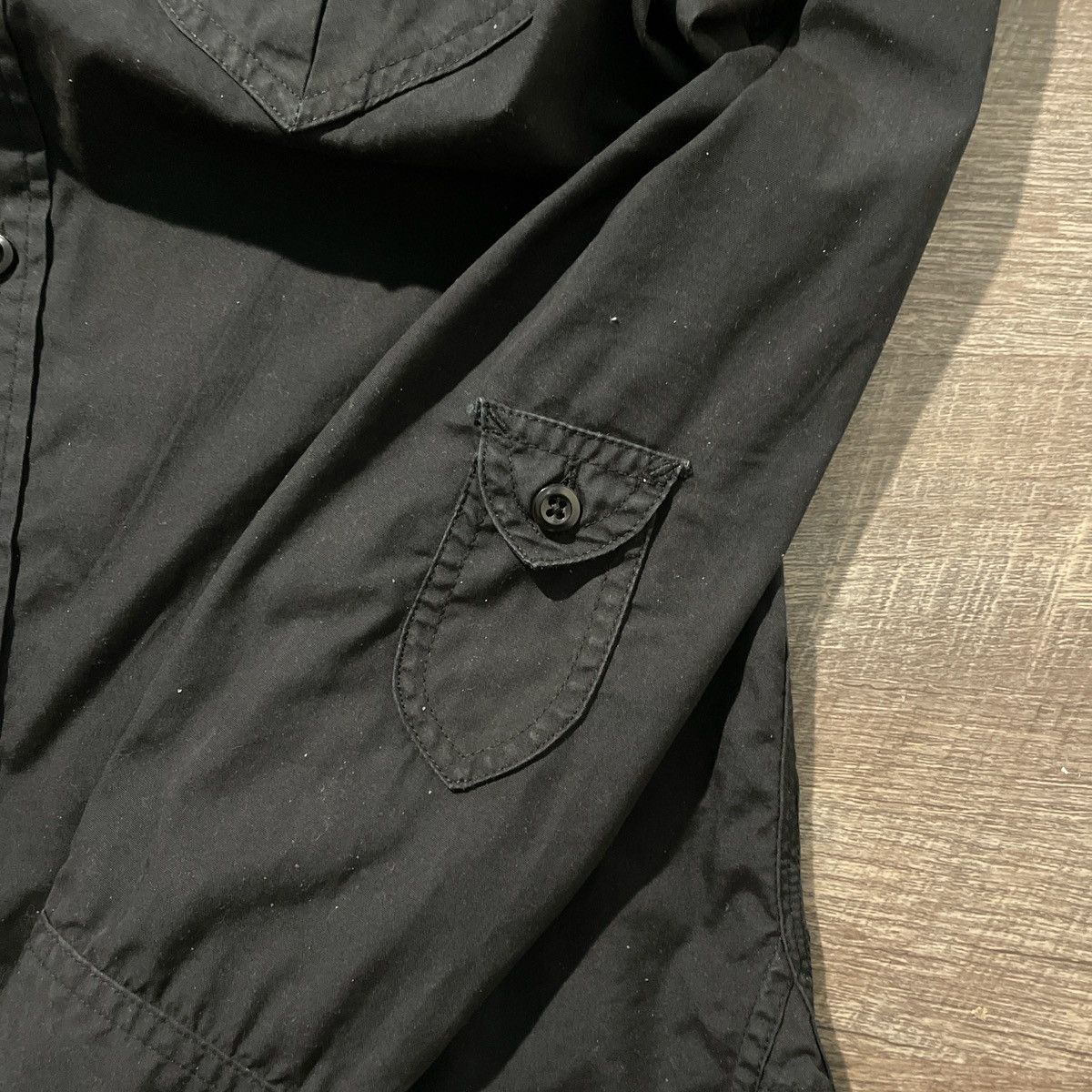 Monitaly Monitaly Giorgio Black Button Up Size US S / EU 44-46 / 1 - 7 Thumbnail
