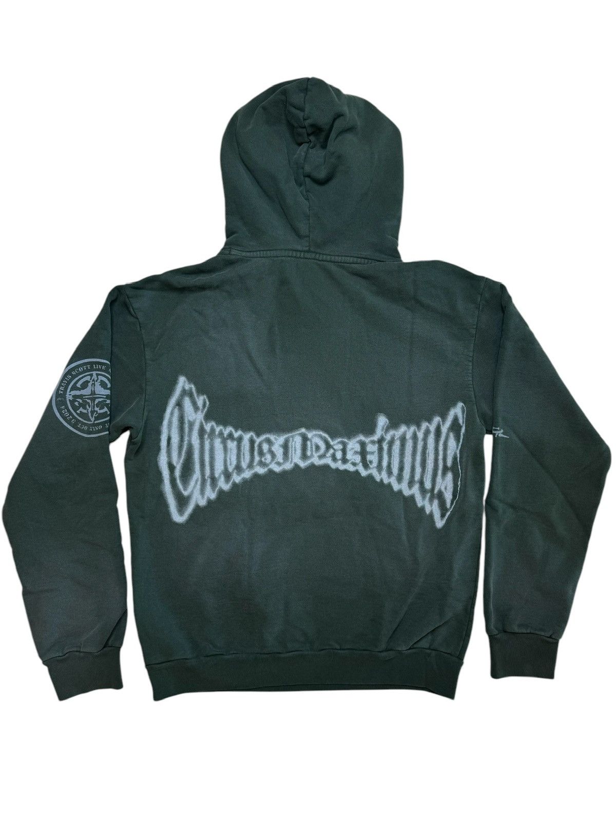 Travis Scott Travis Scott Met Life Hoodie II Washed Green SIZE MEDIUM Size US M / EU 48-50 / 2 - 2 Thumbnail