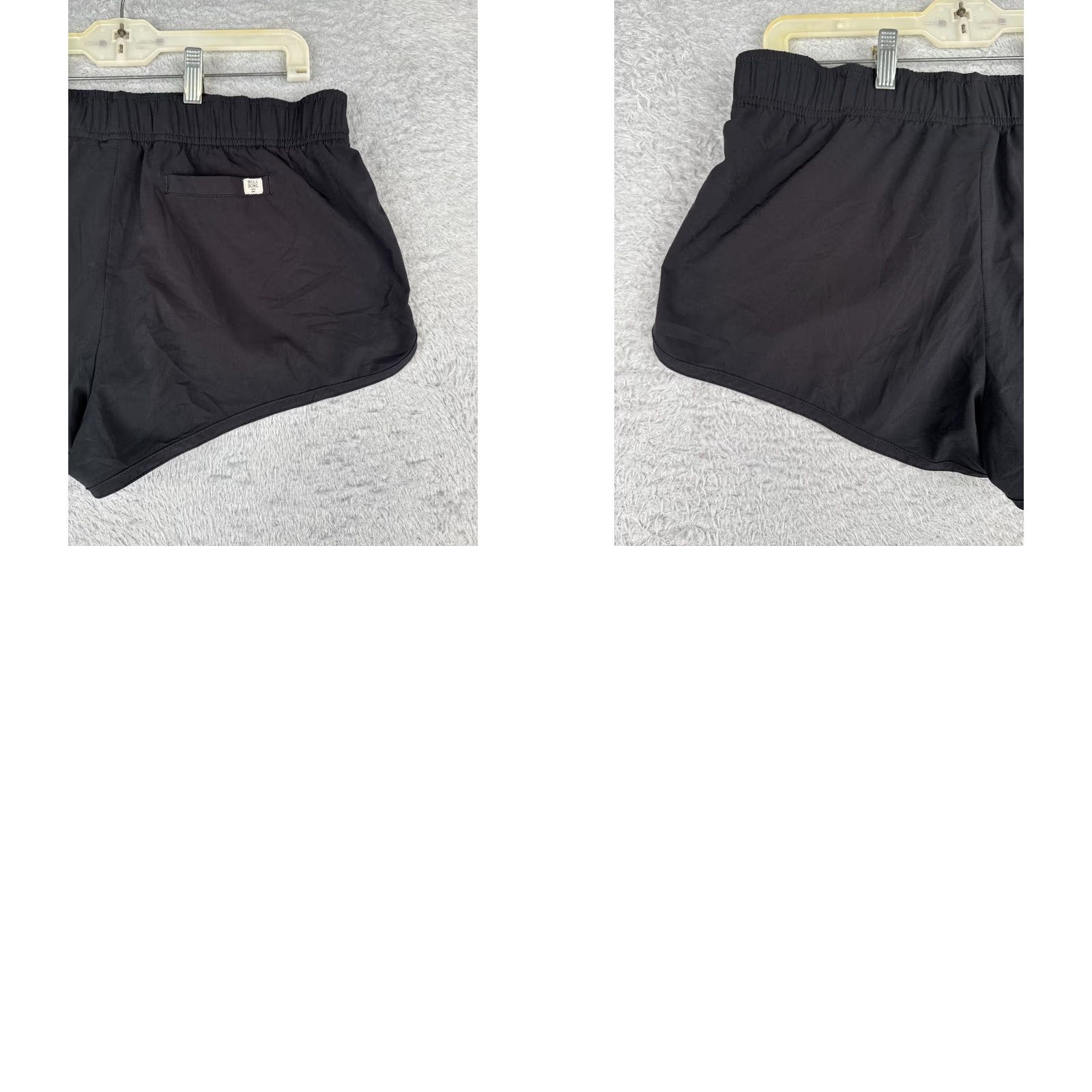 Billabong Billabong Shorts Womens Medium Black Sweat Polyester Blend Beach Pool 34x4 Size 32" / US 10 / IT 46 - 9 Thumbnail