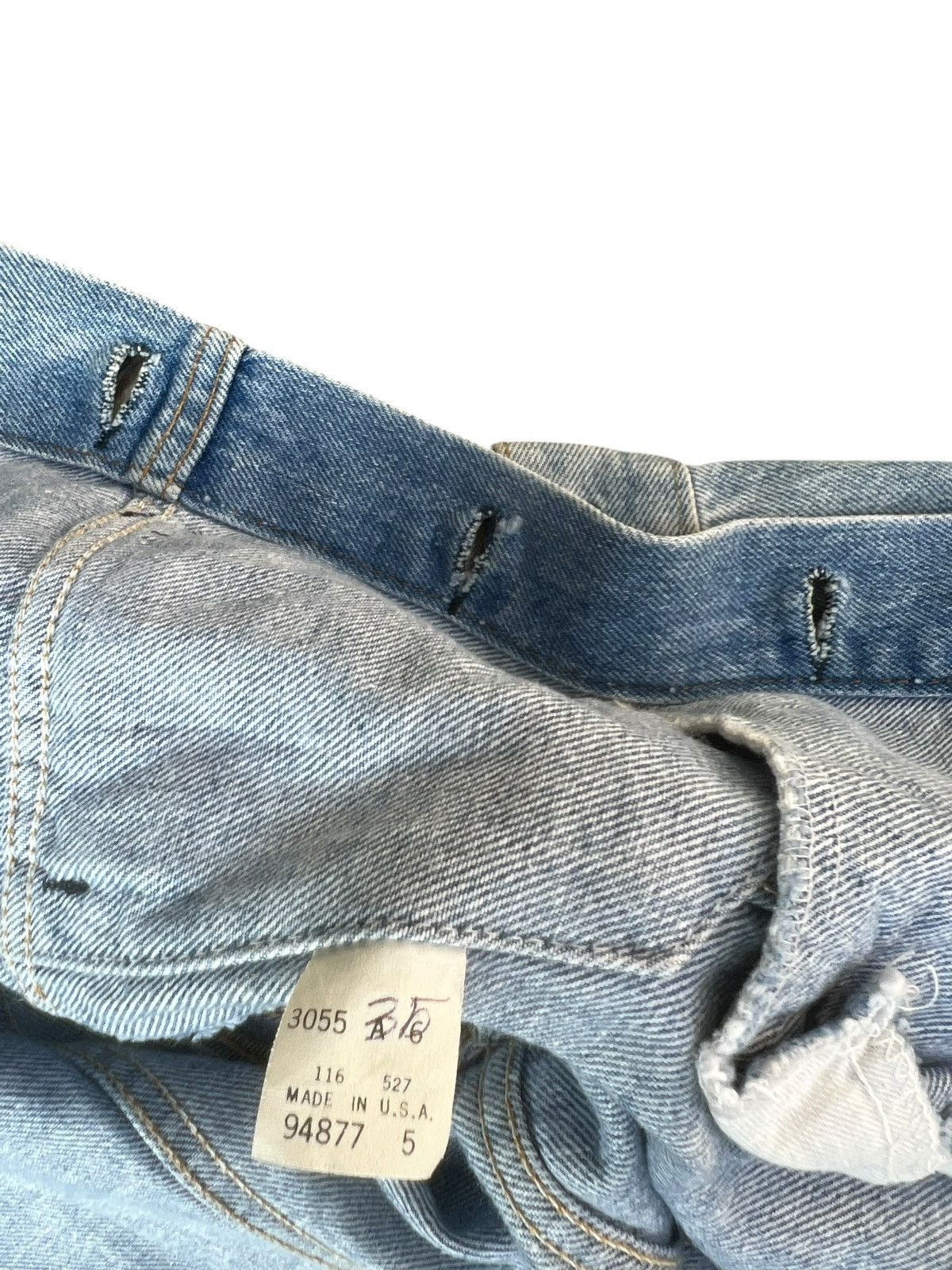 Levi's Vintage 80s Levi’s 70506 Distress Fade Denim Trucker Jacket Size US L / EU 52-54 / 3 - 17 Thumbnail