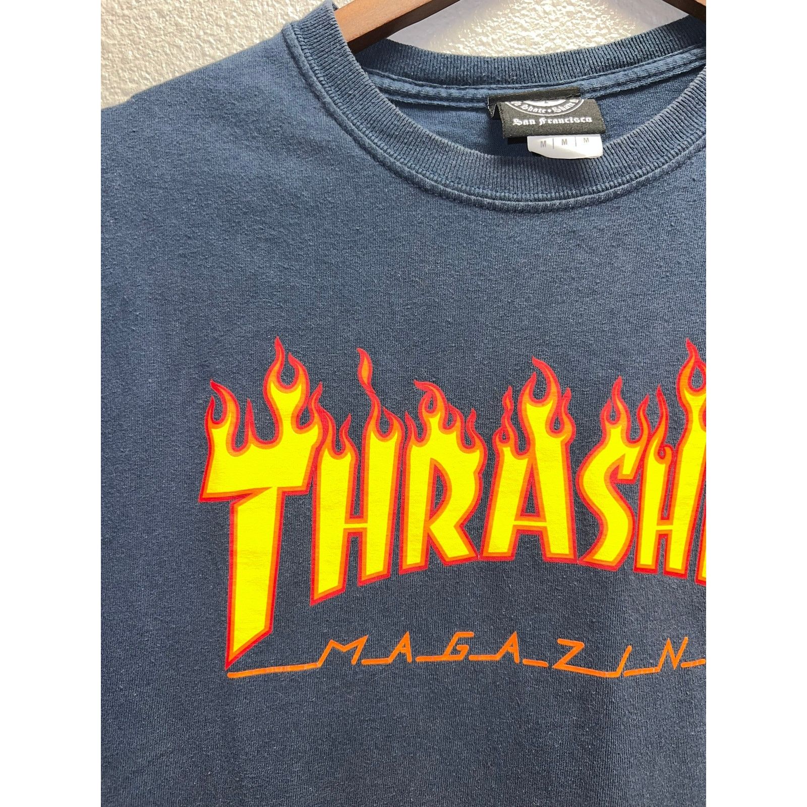 Thrasher Thrasher Magazine Shirt Blue Flames Logo Graphic Tee Medium Size US M / EU 48-50 / 2 - 3 Thumbnail