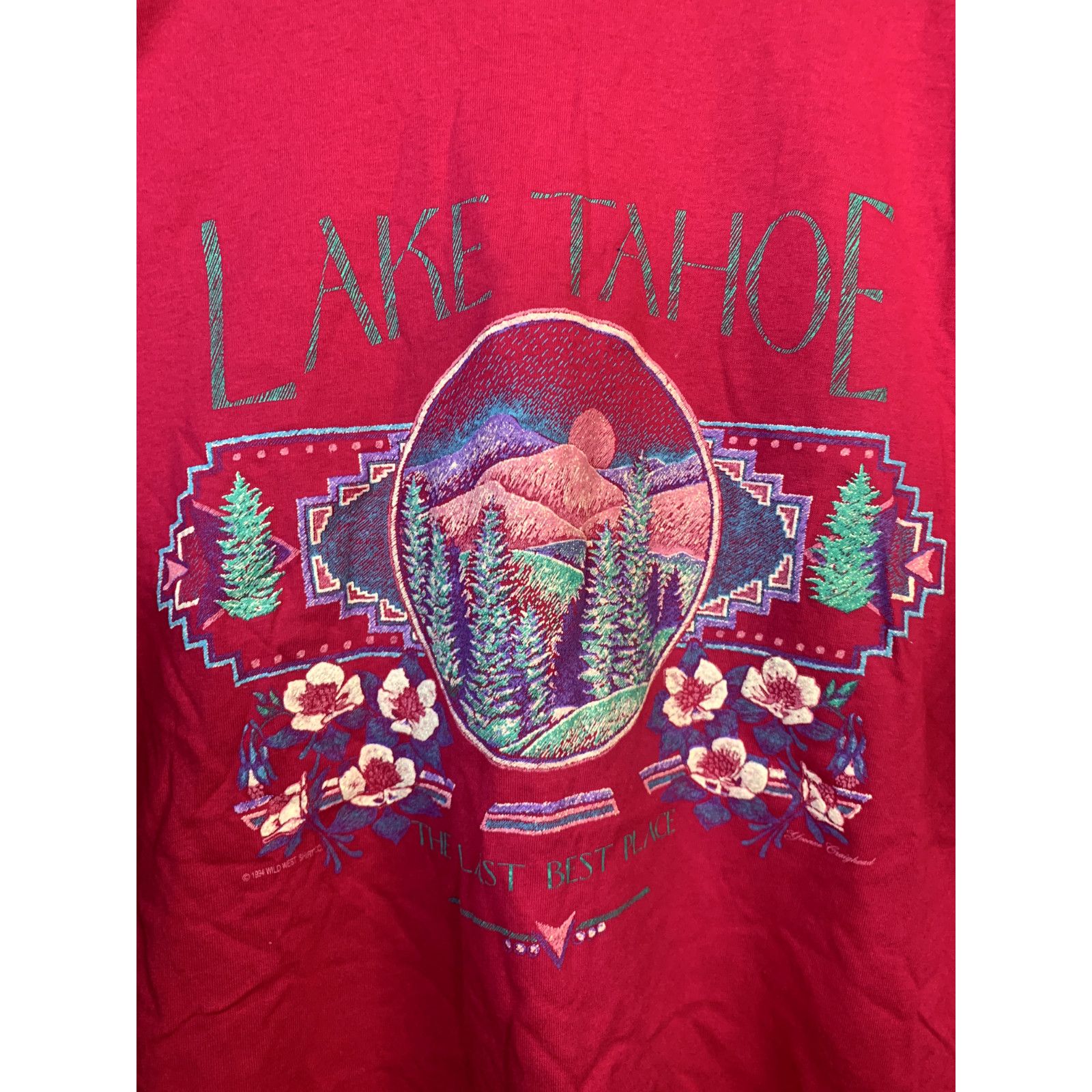 Jerzees Vintage Lake Tahoe Shirt Last Best Place Tee 90s T-Shirt XL Size US XL / EU 56 / 4 - 2 Thumbnail
