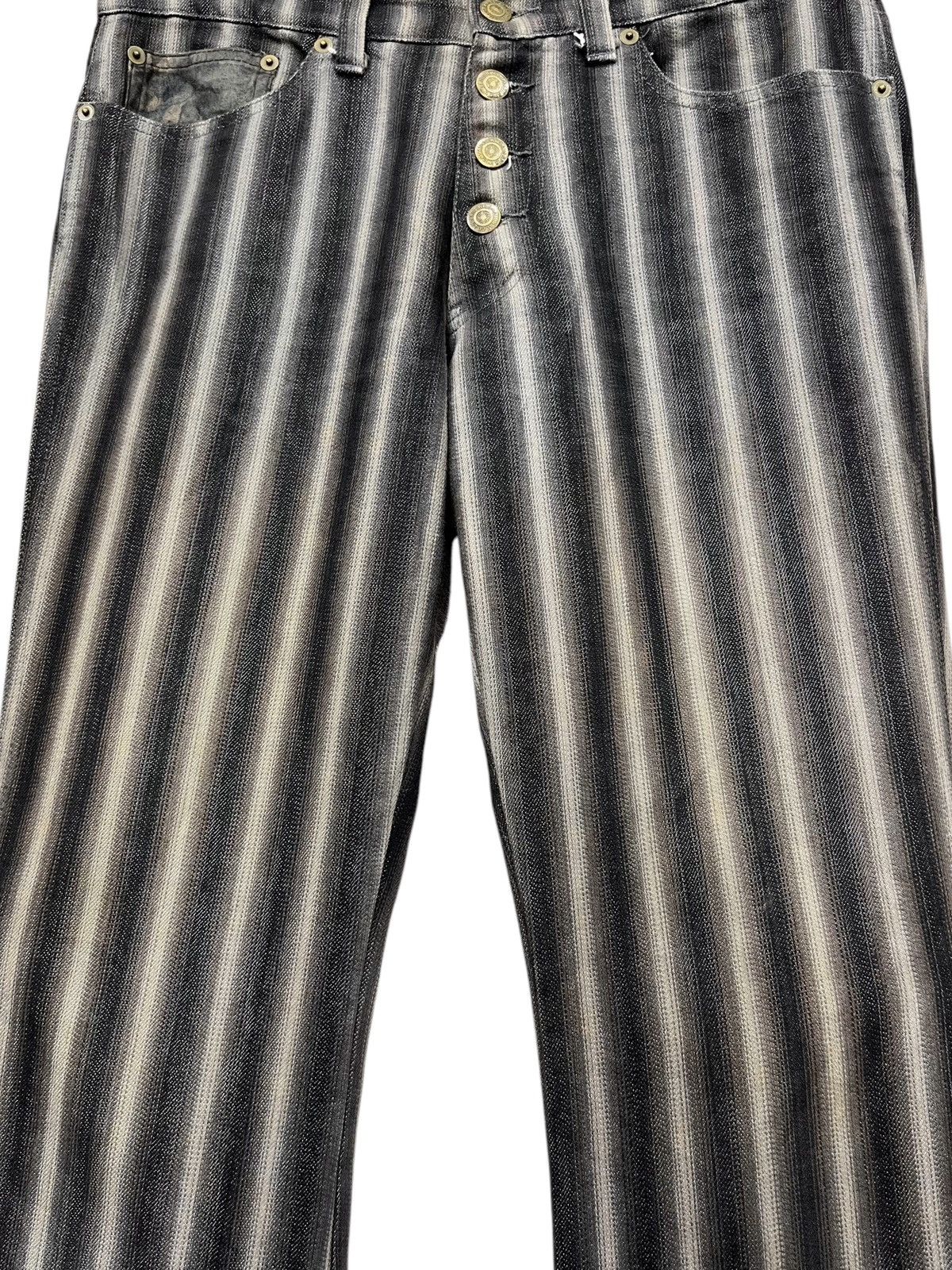 Tornado Mart 🔥TORNADO MART Shadow Stripes Poly-Coat Cotton ULTRA FLARE Size US 30 / EU 46 - 8 Thumbnail