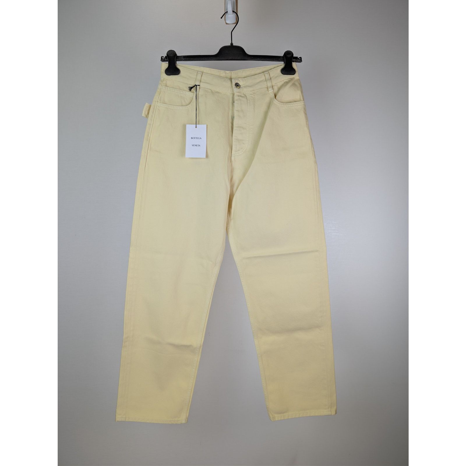 Bottega Veneta o1rshd1 Washed Coloured Denim Trousers Jean in Banana Size US 30 / EU 46 - 2 Thumbnail