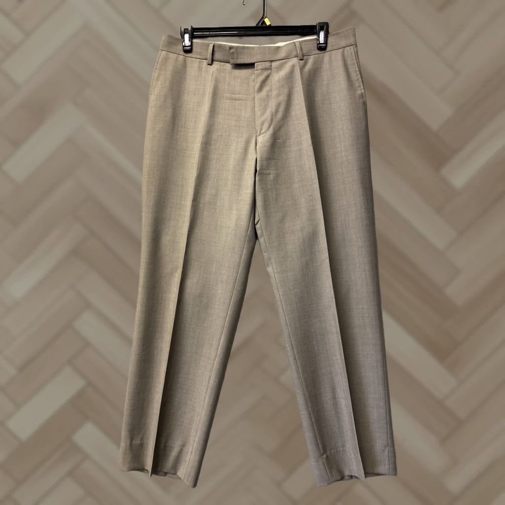 Hugo Boss HUGO BOSS Dress Pants Men’s Size 36 Light Brown Flat Front Wool 30 Inseam Dry Clean Only Regular Pants Mens Size US 36 / EU 52 - 1 Thumbnail