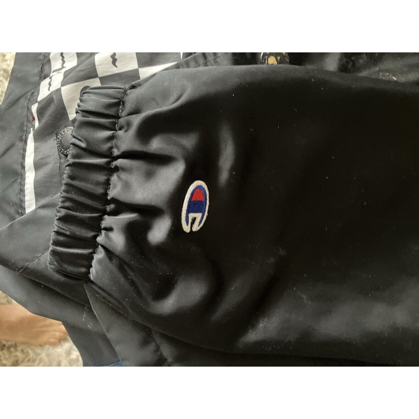 Champion Champion Jacket Black Snap Men’s Med Lightweight with logo Size US M / EU 48-50 / 2 - 11 Thumbnail