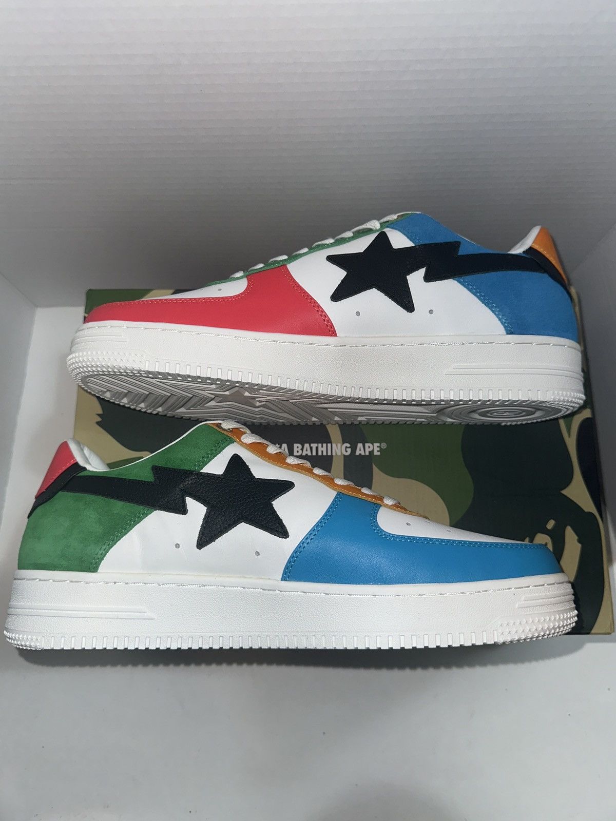 Bape BAPE Olympic Bapesta DS US11 Size US 11 / EU 44 - 3 Thumbnail