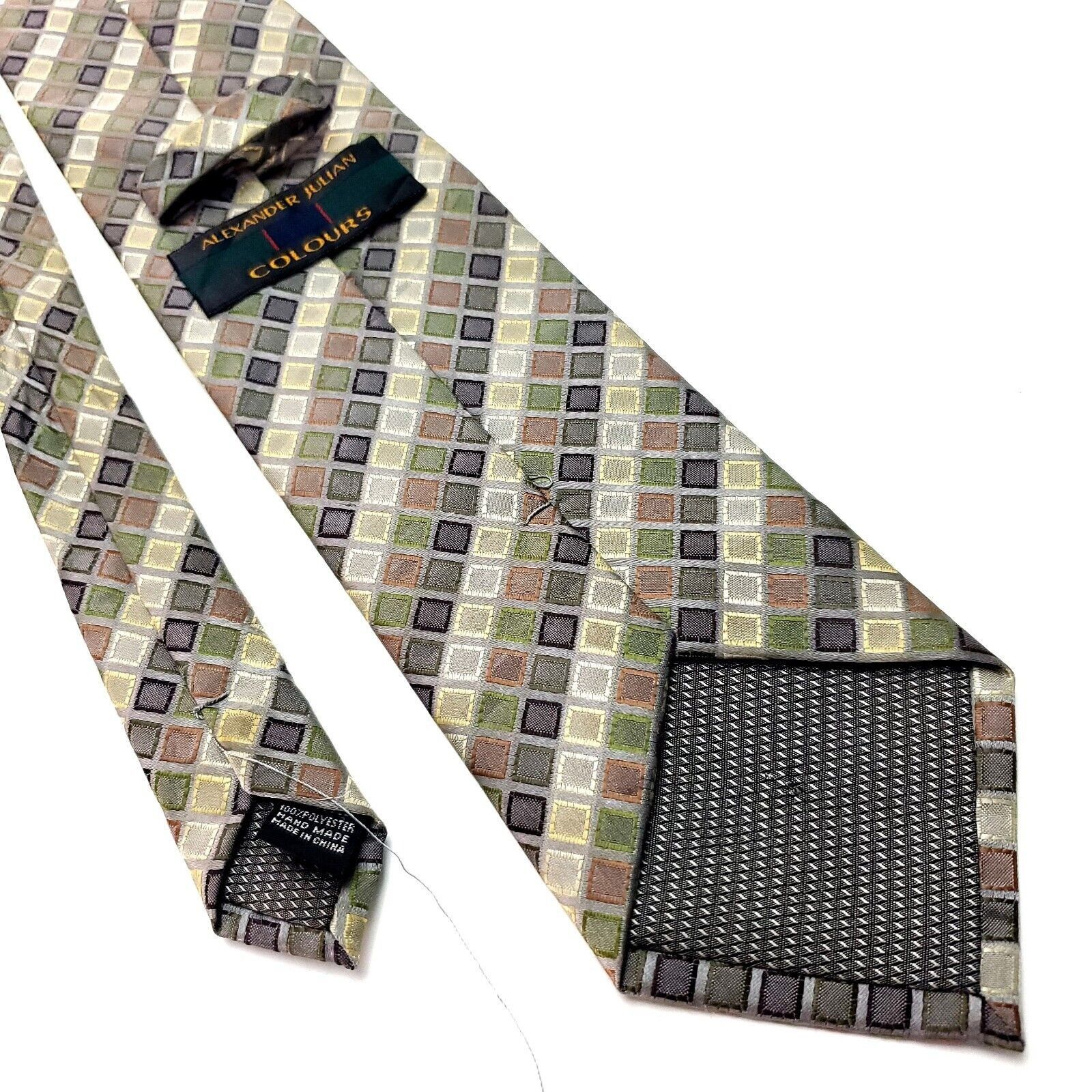Alexander Julian Alexander Julian Polyester Tie Woven Multi-Colored Long Size ONE SIZE - 3 Thumbnail