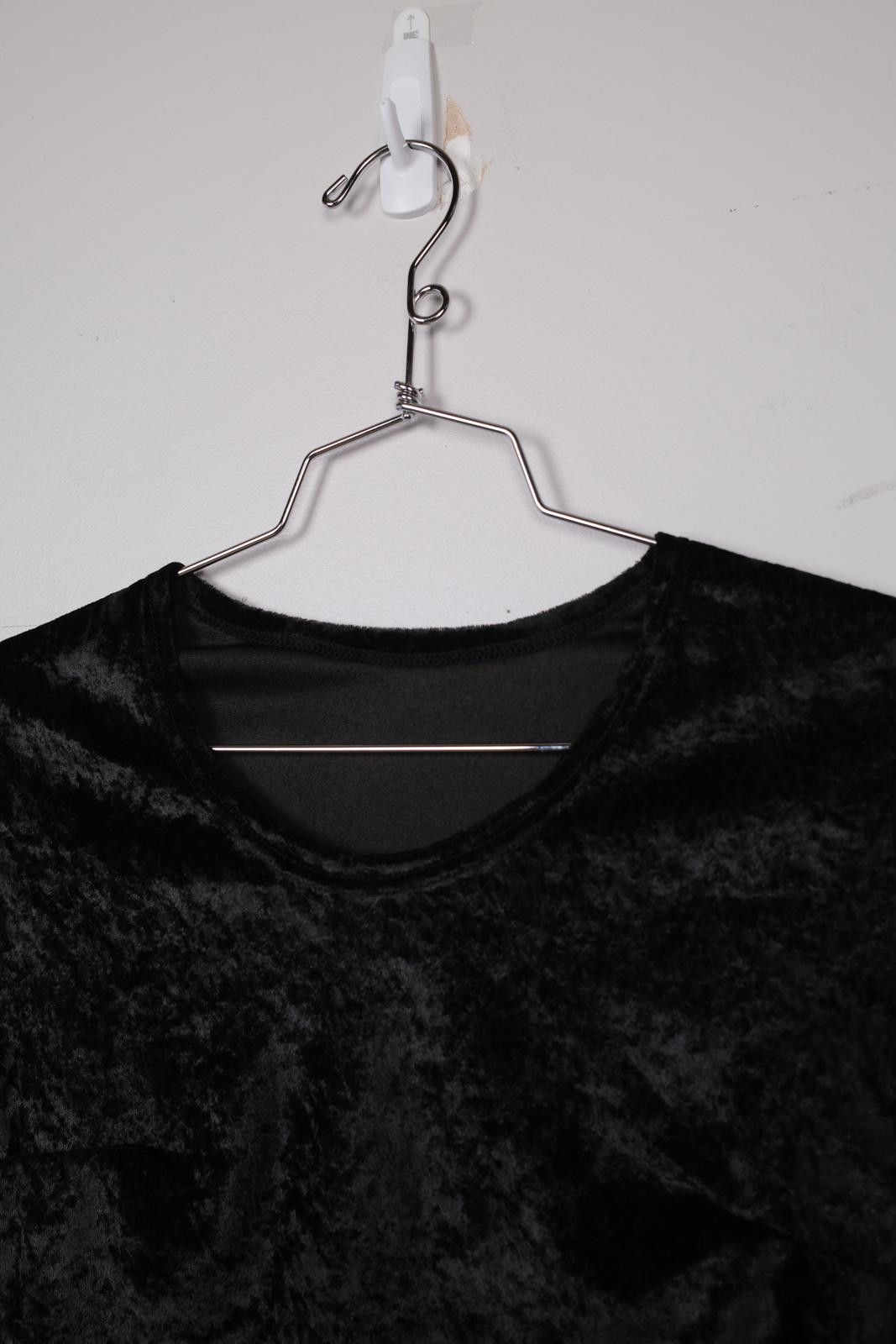 Vintage 90's Crushed Velvet Long Sleeve T-Shirt Size M / US 6-8 / IT 42-44 - 3 Thumbnail