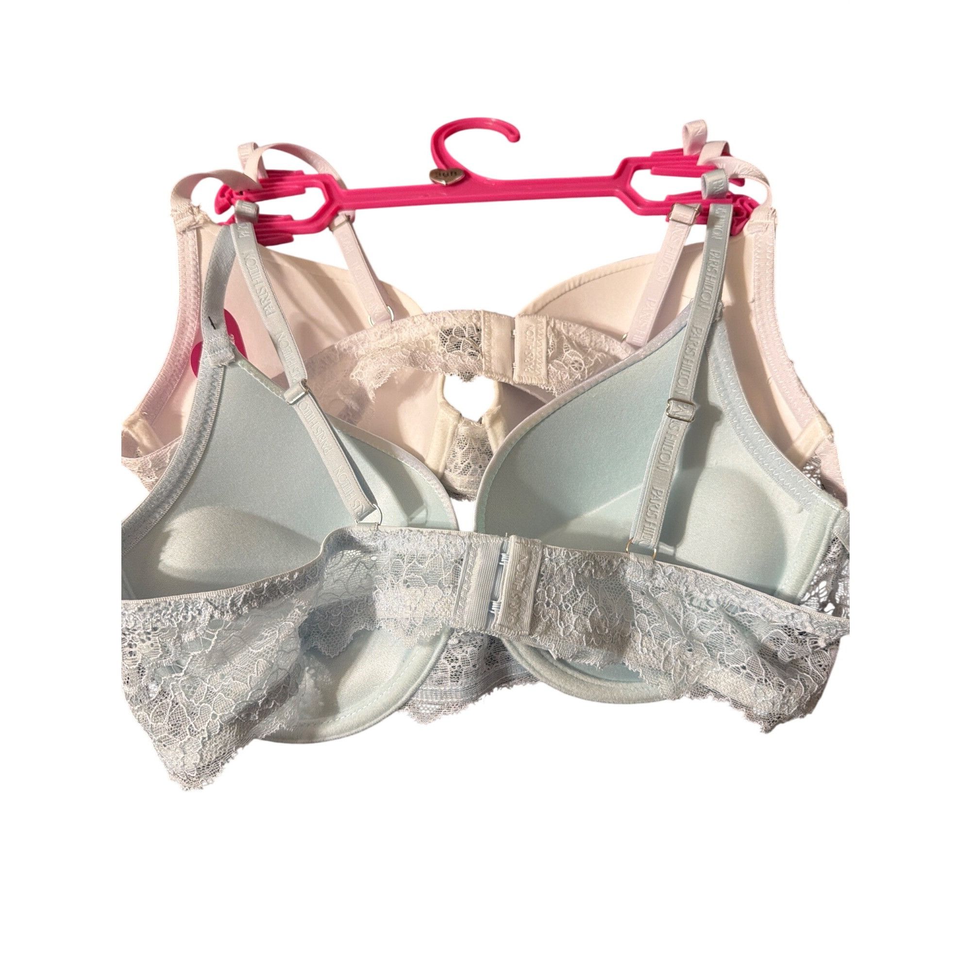 Other Paris Hilton Push Up Bras Set Of 2 White Iridescent Skywriti Size ONE SIZE - 5 Thumbnail
