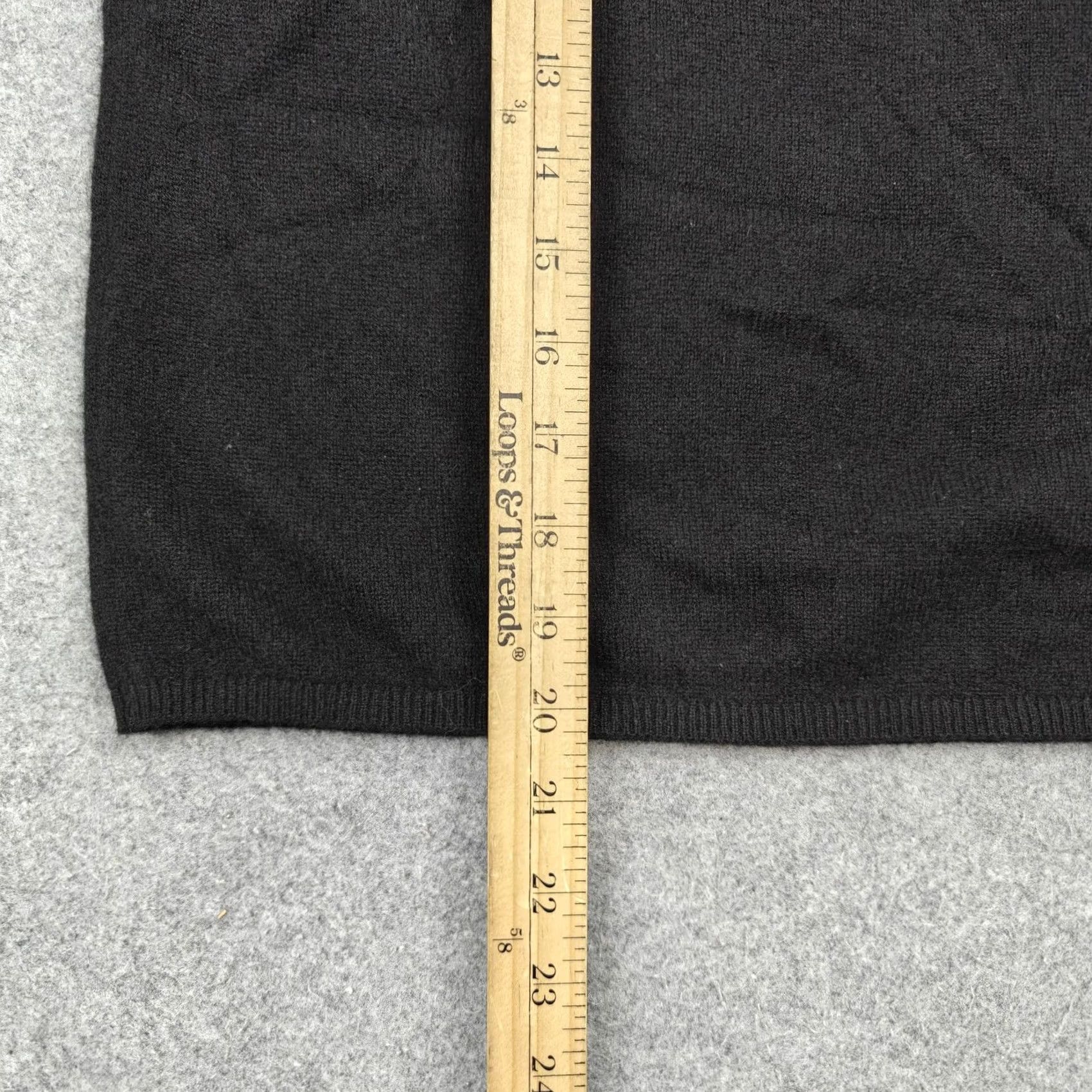 Anthropologie Anthropologie Sweater Womens Small Black Cashmere Mock Neck Ruffle Short Sleeve Size S / US 4 / IT 40 - 7 Thumbnail