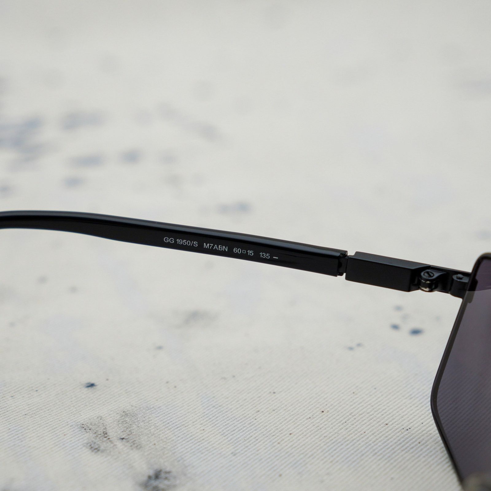 Gucci Vintage gucci gg 1950 tinted lens rectangular sunglasses Size ONE SIZE - 7 Thumbnail