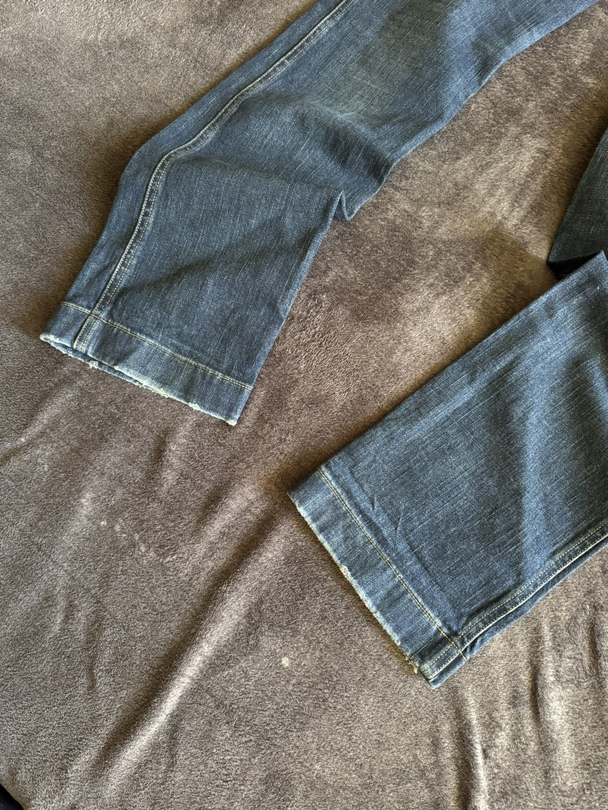 Dolce & Gabbana Vintage Navy Military Style Button Front Denim Jeans Size 27" / US 4 / IT 40 - 17 Thumbnail