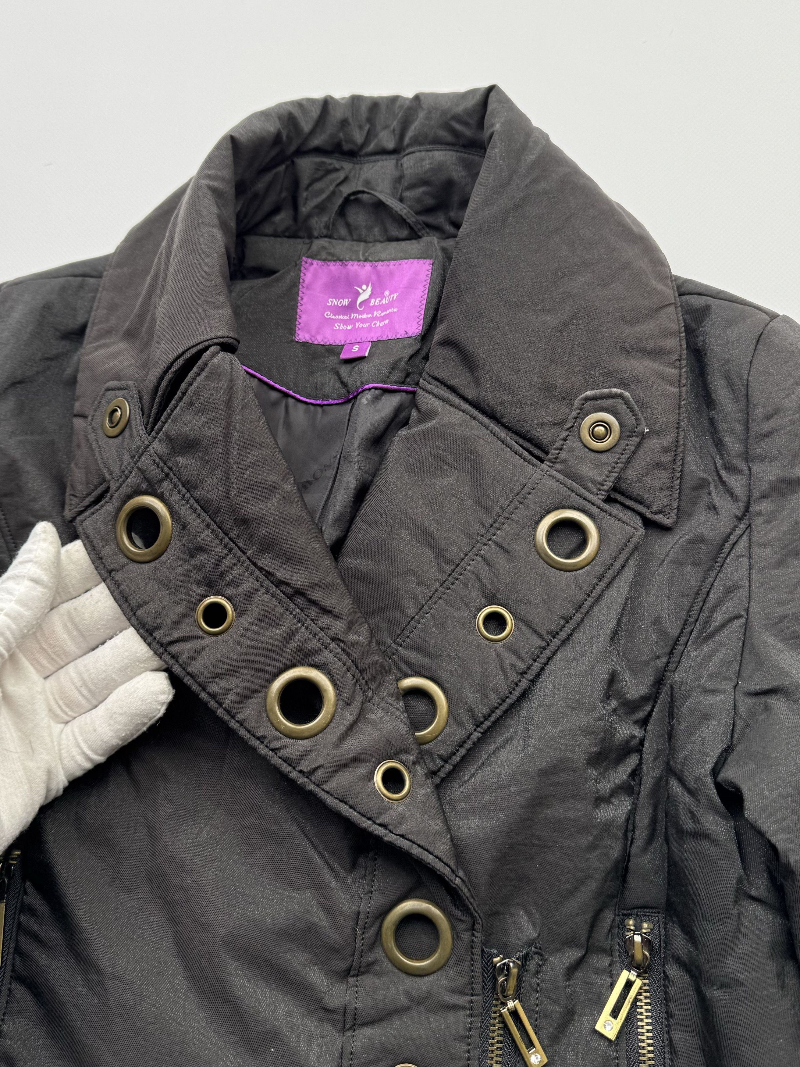 Vintage Vintage Cropped Jacket With Metal Details B93(V97)E2 Size S / US 4 / IT 40 - 4 Thumbnail
