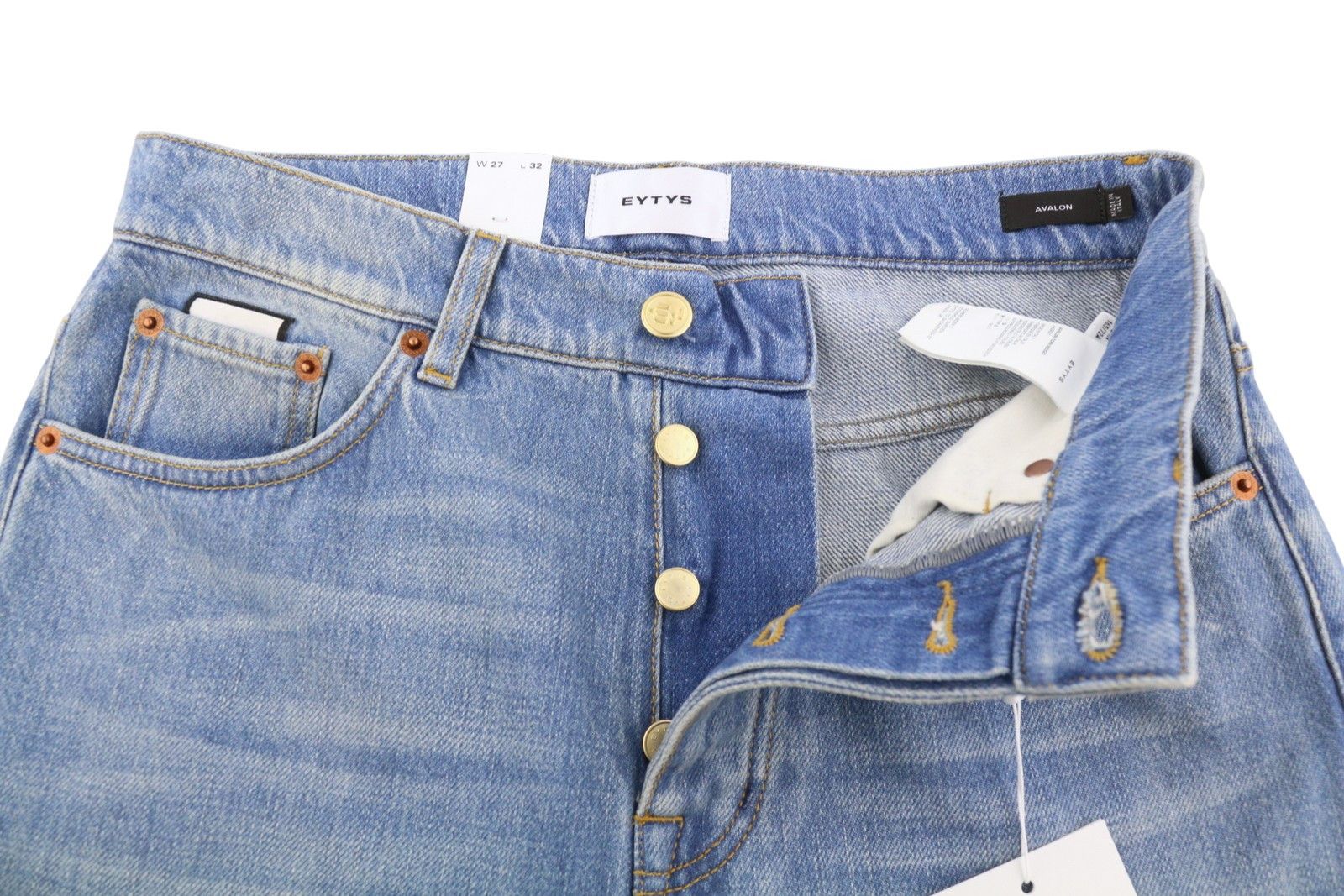 Eytys AVALON TORN INDIGO BOOTCUT W27/L32 Blue RRP370 88887 Size 27" / US 4 / IT 40 - 5 Thumbnail
