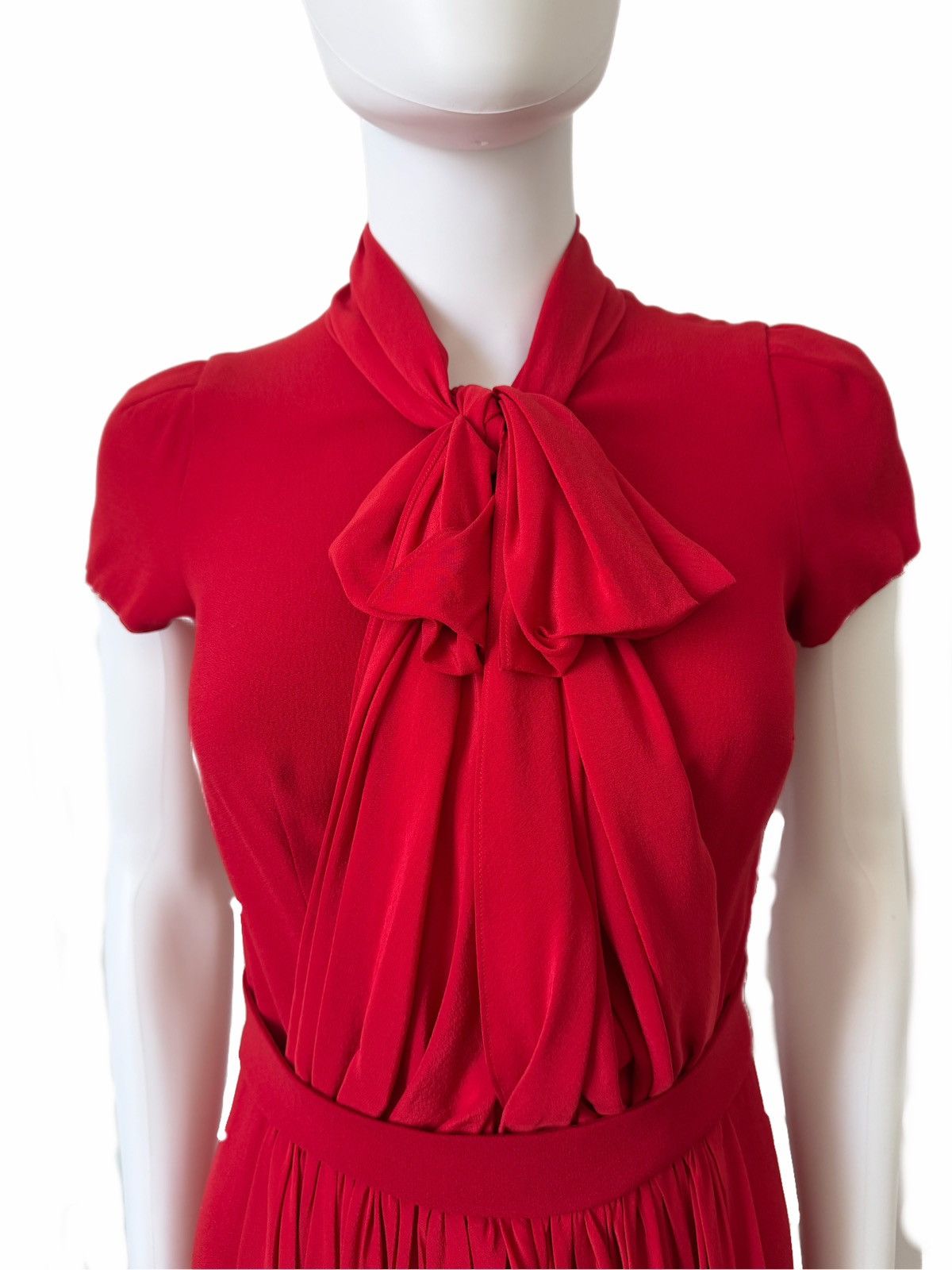 Moschino Moschino Cheap and Chic vintage red bow-neck dress Size S / US 4 / IT 40 - 3 Thumbnail
