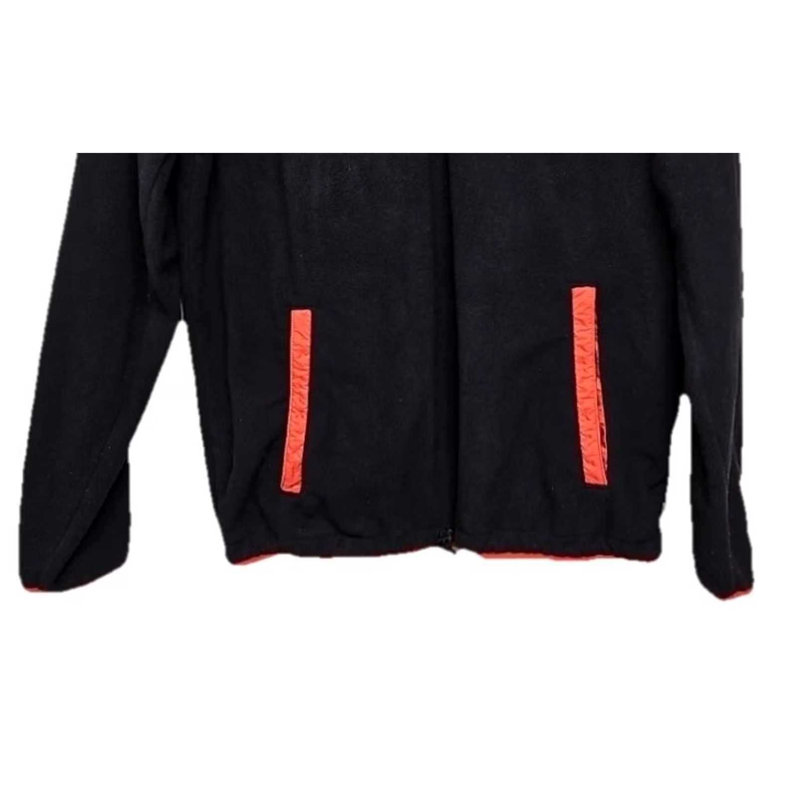 Vans VANS Jacket Men Fleece Black Orange Trim Zip Pockets Streetwear Mid-Length Size US M / EU 48-50 / 2 - 3 Thumbnail
