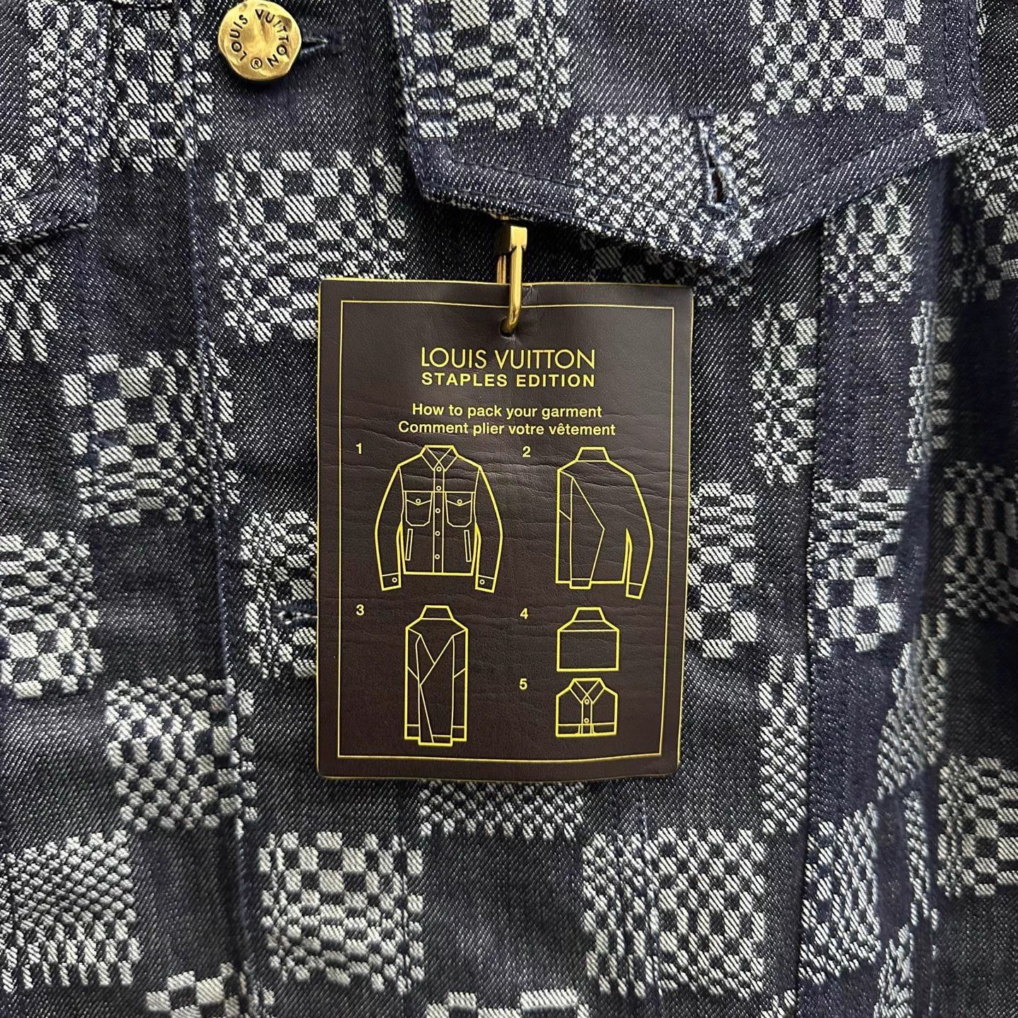 Louis Vuitton Checkered Single-Breasted Casual Long-Sleeve Denim Jacket Size US XXL / EU 58 / 5 - 6 Thumbnail