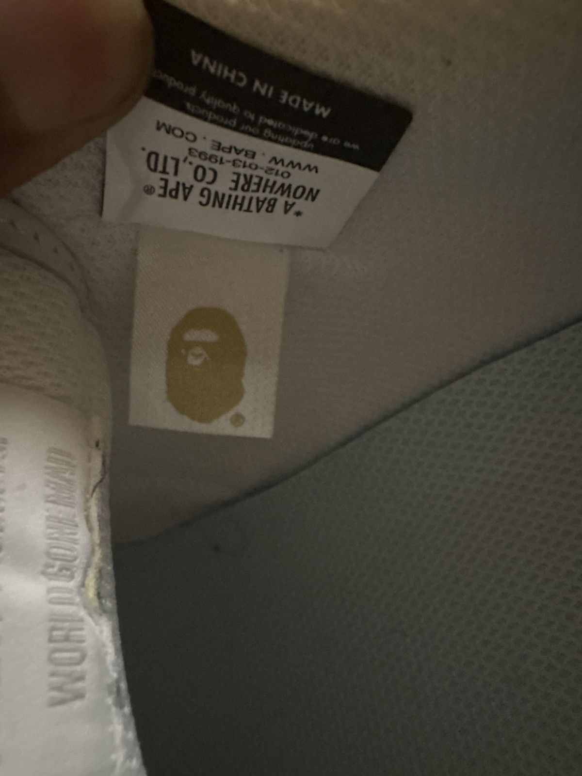 Bape BAPE White & Silver Sk8 Sta #4 Sneakers Size US 11.5 / EU 44-45 - 9 Thumbnail