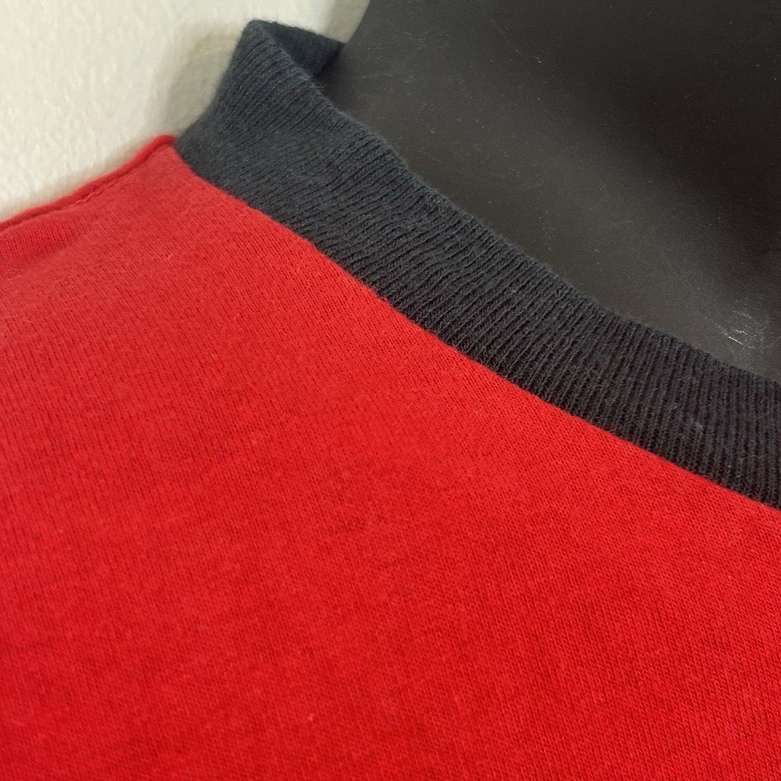 Nike Y2K Nike Ringer Tee XL Red Black Mini Swish Trim S/S USA Size US XL / EU 56 / 4 - 5 Thumbnail
