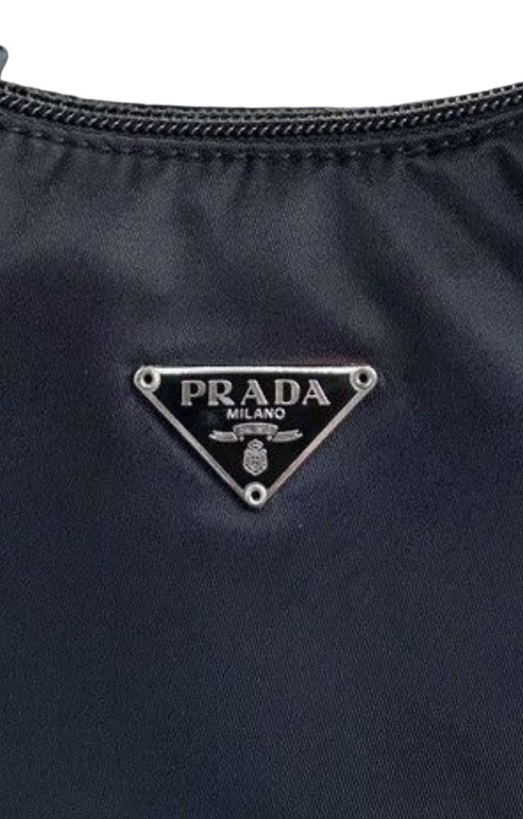 Prada AUTHENTIC PRADA MINI BLACK NYLON HOBO BAG Size ONE SIZE - 19 Thumbnail