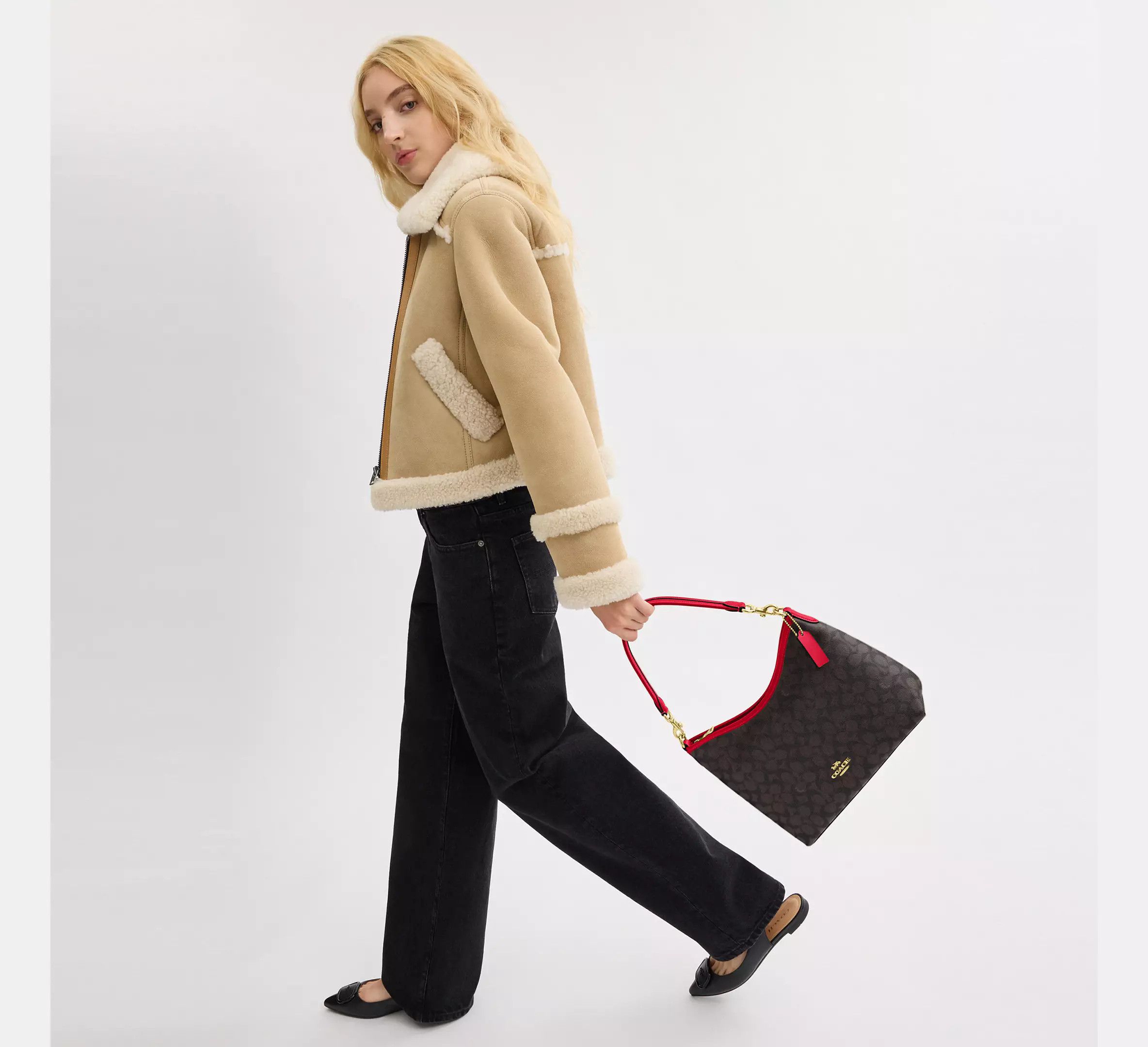 Coach Laurel Shoulder Bag In Signature Canvas CV975 Size ONE SIZE - 9 Thumbnail