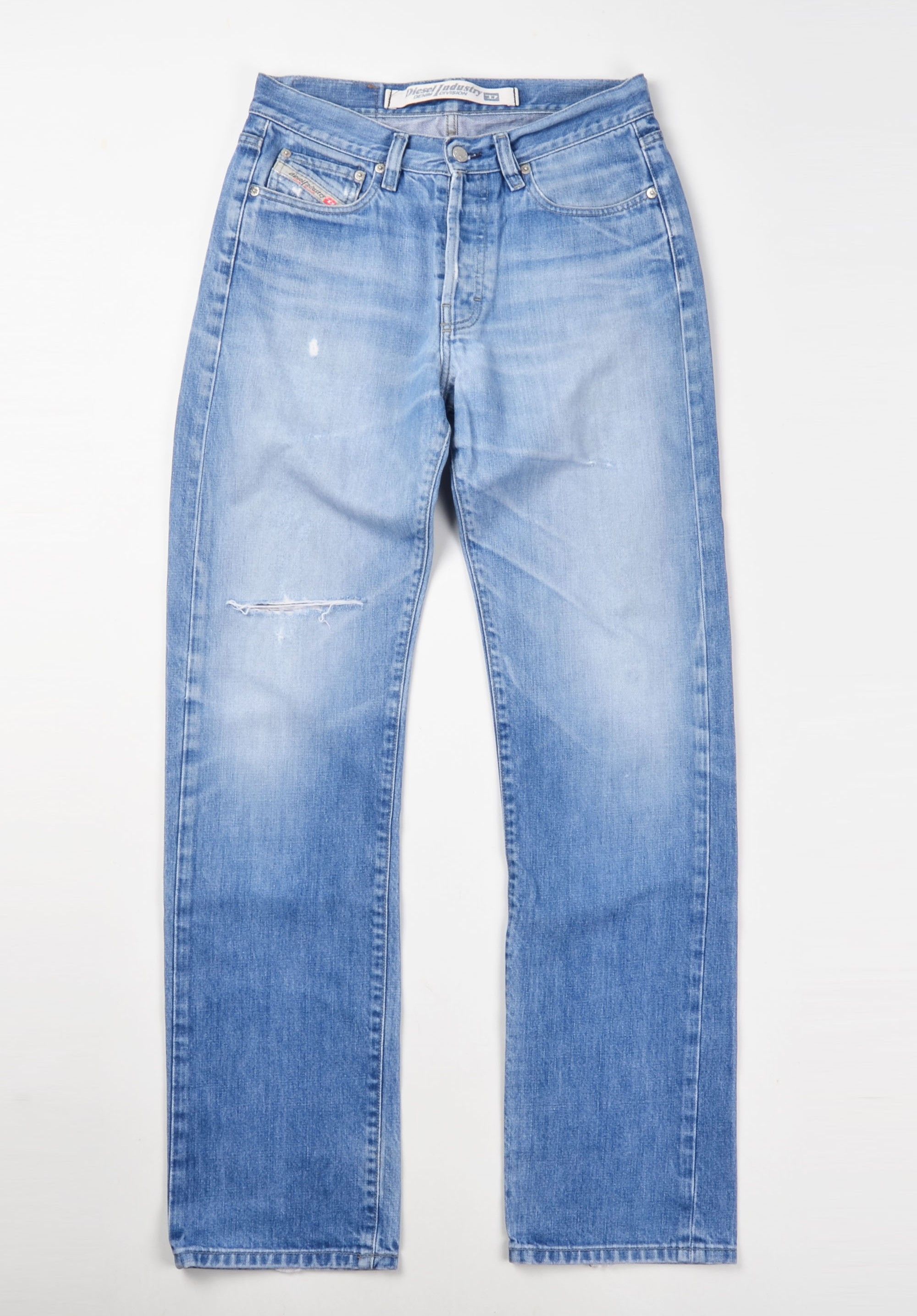 Diesel Vintage Diesel Y2K Grunge Distressed Straight Leg Jeans Size US 30 / EU 46 - 1 Thumbnail