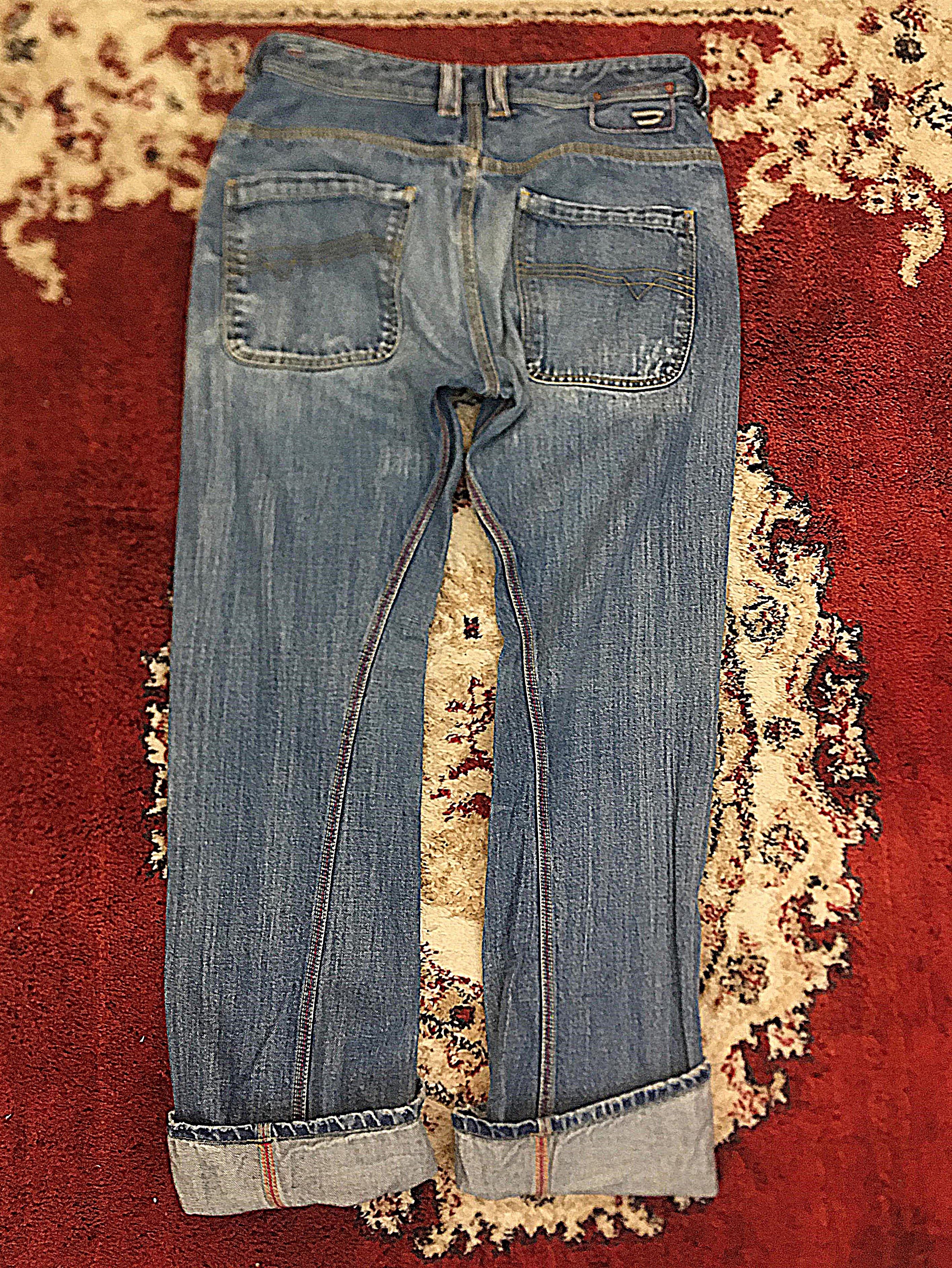 Diesel × Jean Vintage Distressed Diesel Boot Cut baggy Jeans 31x34 Size US 33 - 2 Thumbnail