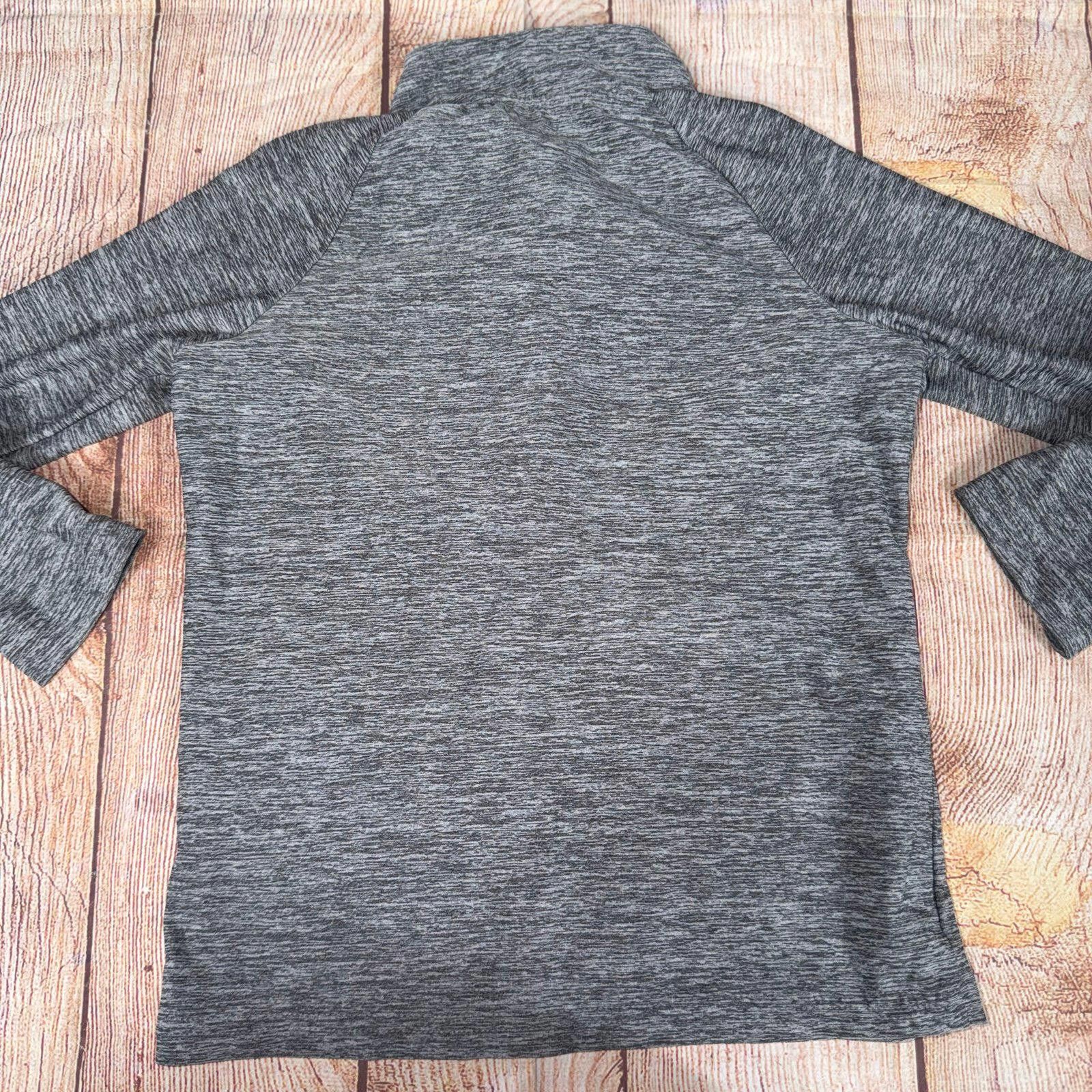 Other Kinetic by Glass Club Gray Half-Zip Pullover Size 4/5 Size US XS / EU 42 / 0 - 6 Thumbnail