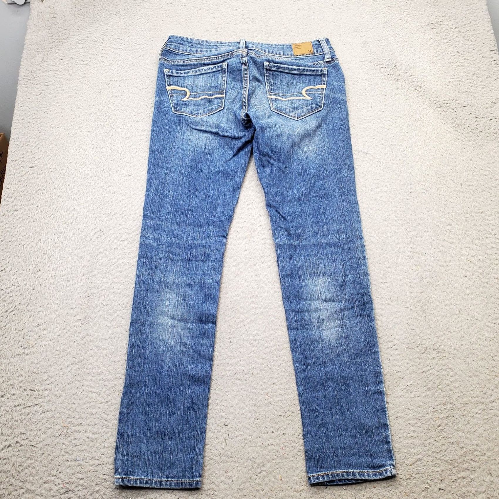 American Eagle Outfitters American Eagle Outfitters Skinny Jeans Womens 2 Blue Denim Stretch VINTAGE? Size 26" / US 2 / IT 38 - 2 Thumbnail