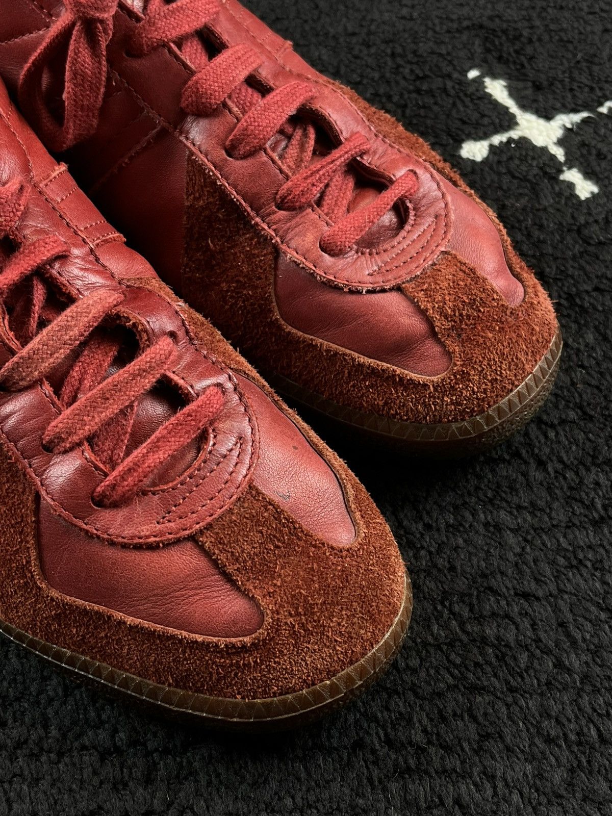 Maison Margiela AW05 Maison Margiela Vintage Red Leather Replica Gats Size US 9 / EU 42 - 4 Thumbnail