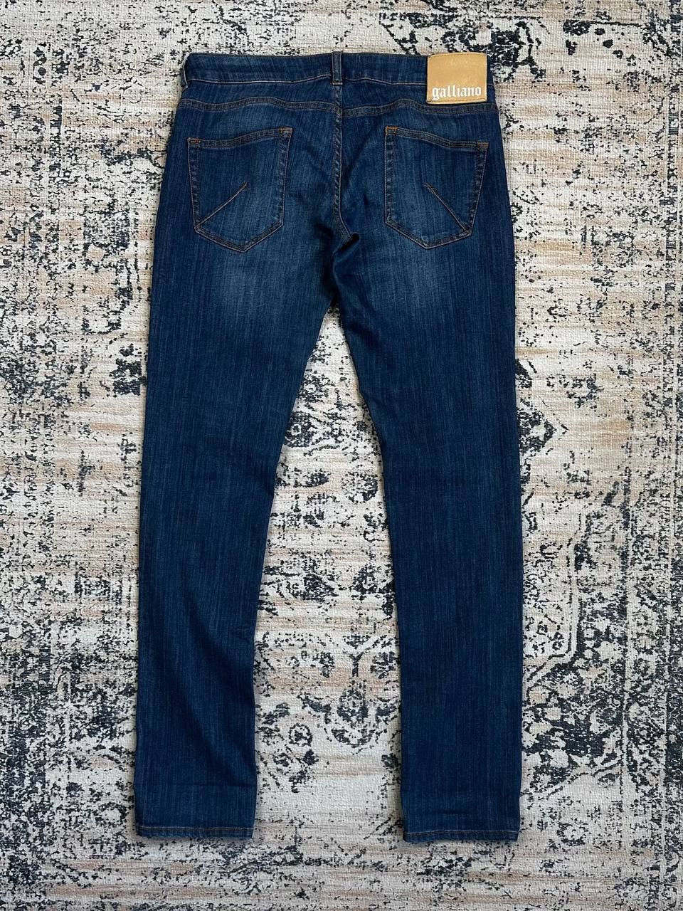 John Galliano John Galliano Newspaper Blue Slim Jeans Size US 29 - 11 Thumbnail