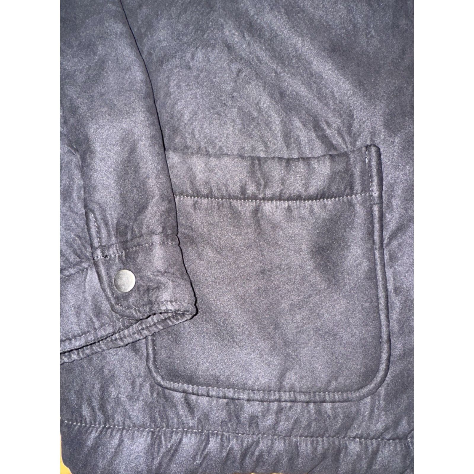 Vintage Boston Traders Women’s Trucker Jacket Navy Blue XL Faux Suede Fleece Lined Vintage No Size XL / US 12-14 / IT 48-50 - 2 Thumbnail
