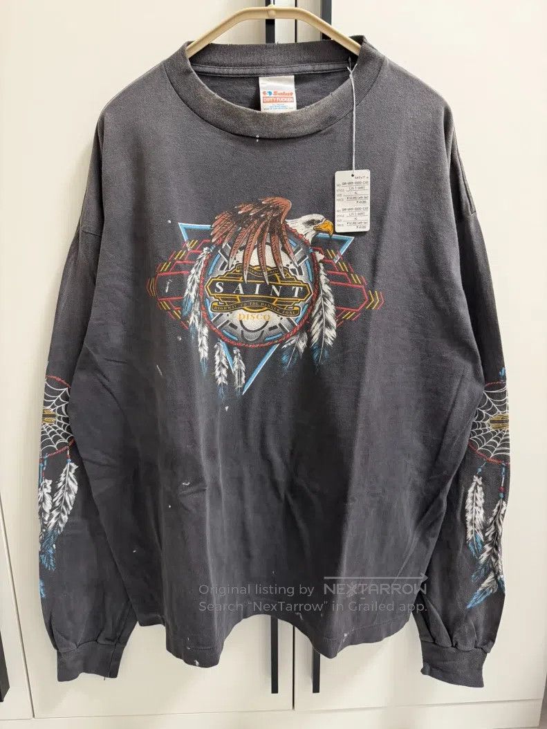 Saint Michael Saint Michael size L Eagle Feather Spider Web Print Long Sl Size US XL / EU 56 / 4 - 1 Thumbnail