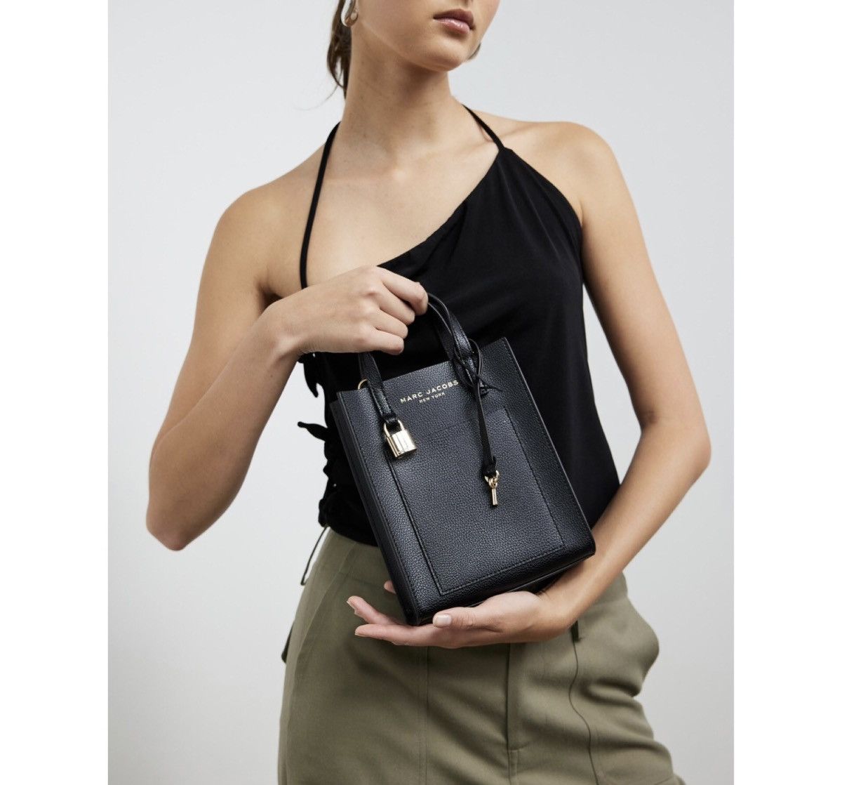 Marc Jacobs Marc Jacobs black leather small tote Size ONE SIZE - 2 Thumbnail
