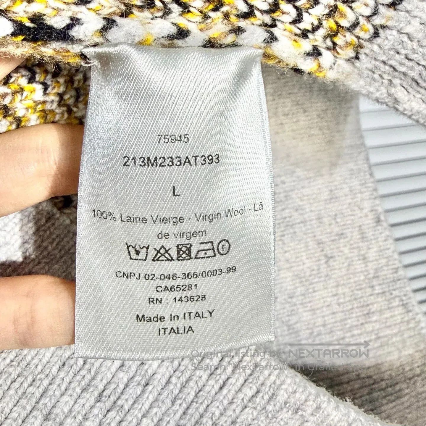 Dior dior oblique knit cardigan in beige brown. Size L / US 10 / IT 46 - 4 Thumbnail
