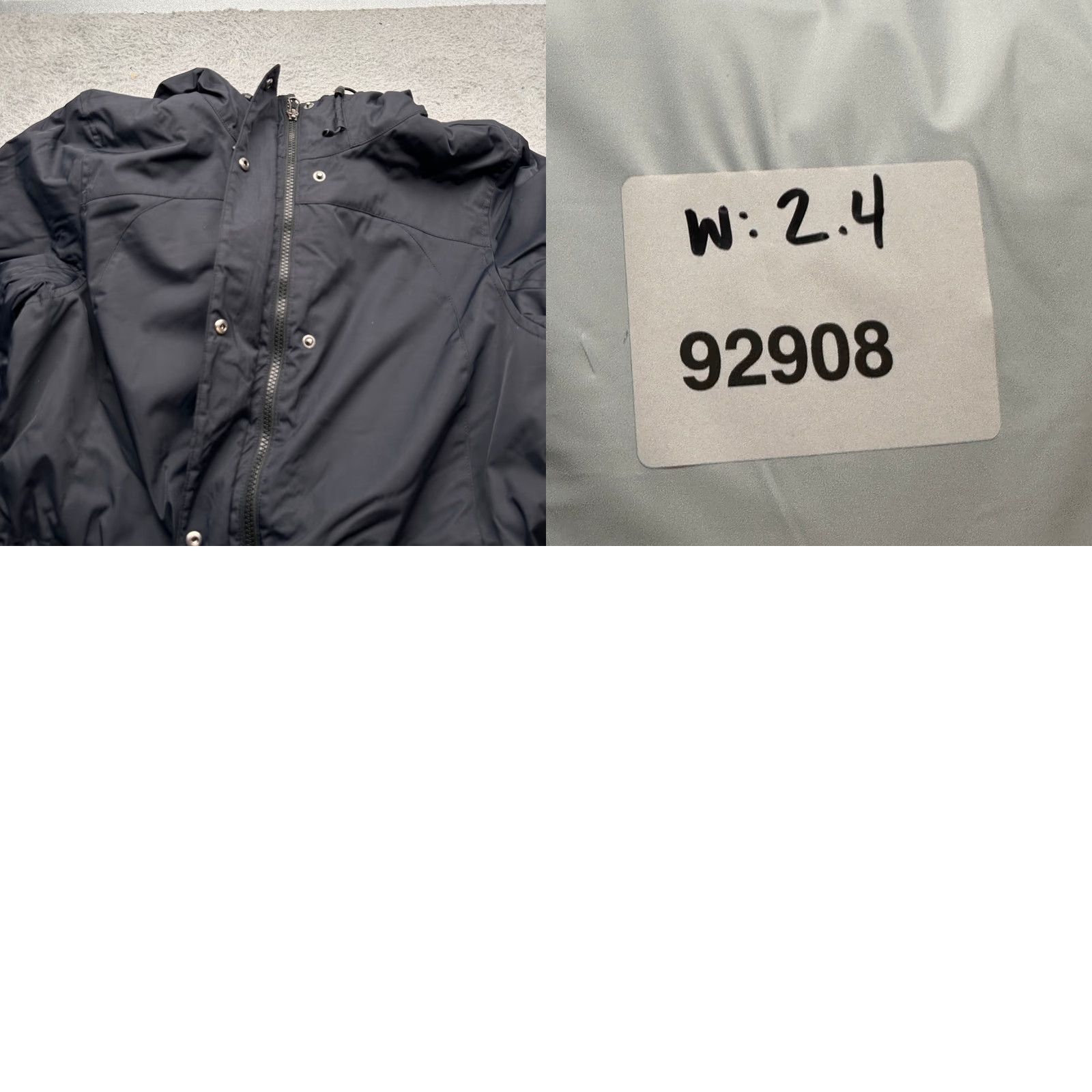 Vintage LL Bean 271139 Winter Warmer Coat Womens Medium Black Hooded Jacket Fleece Parka Zip Snap Mens? Size M / US 6-8 / IT 42-44 - 9 Thumbnail