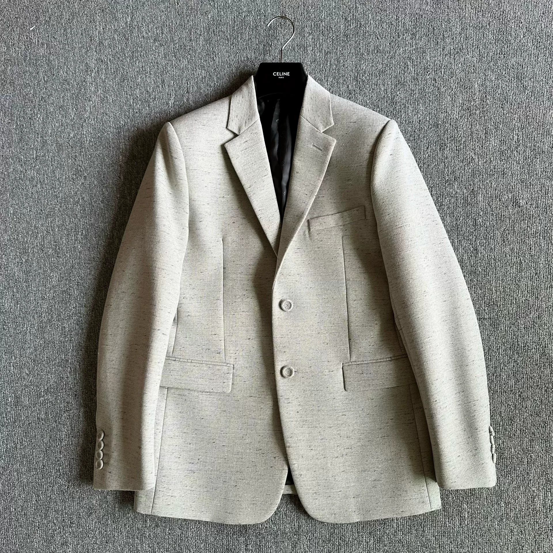 Dior Dior 23SS Gray Wool Snowflake Blazer Size US L / EU 52-54 / 3 - 1 Thumbnail