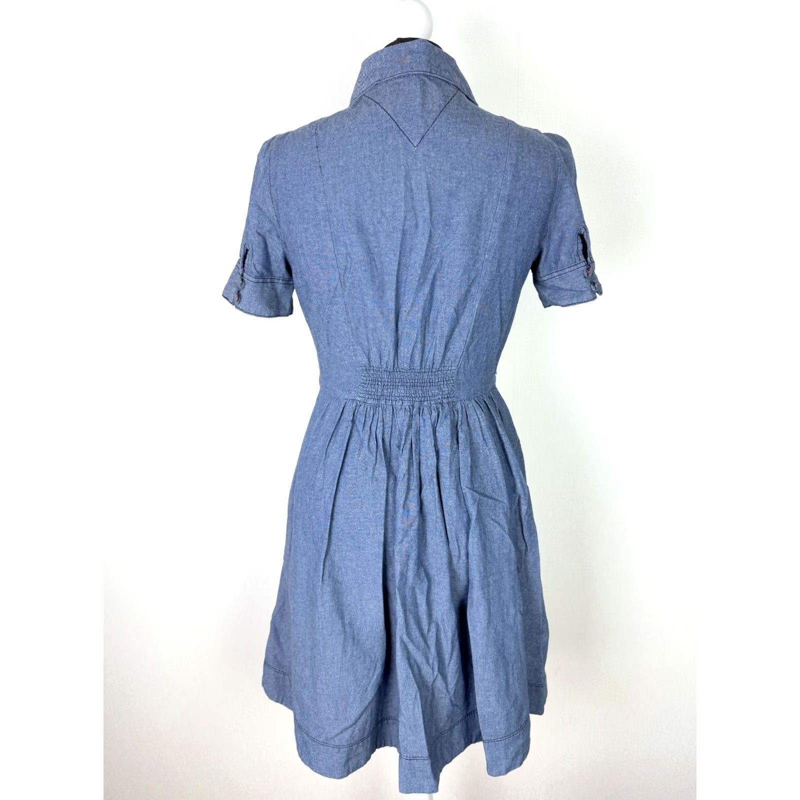 Tommy Hilfiger Tommy Hilfiger Womens denim blue dress XS A-Line Knee Length Dress Size XS / US 0-2 / IT 36-38 - 4 Thumbnail