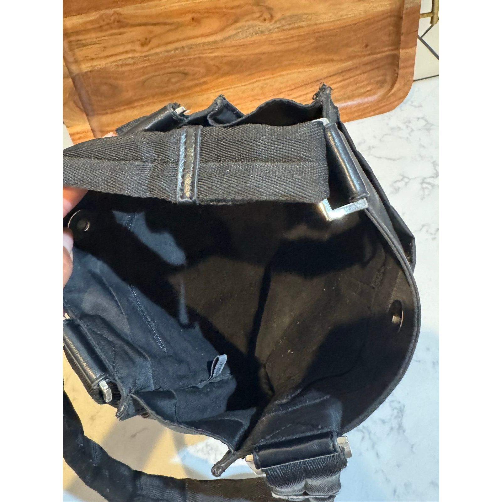 Guess vintage Guess triangle logo nylon shoulder crossbody bag Size ONE SIZE - 17 Thumbnail