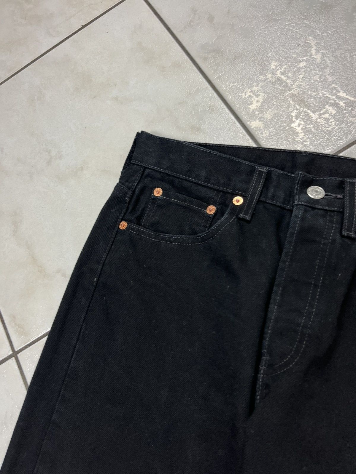 Levi's × Levi's Vintage Clothing × Vintage Vintage 90s Levi’s full black denim jeans pants Size US 30 / EU 46 - 7 Thumbnail