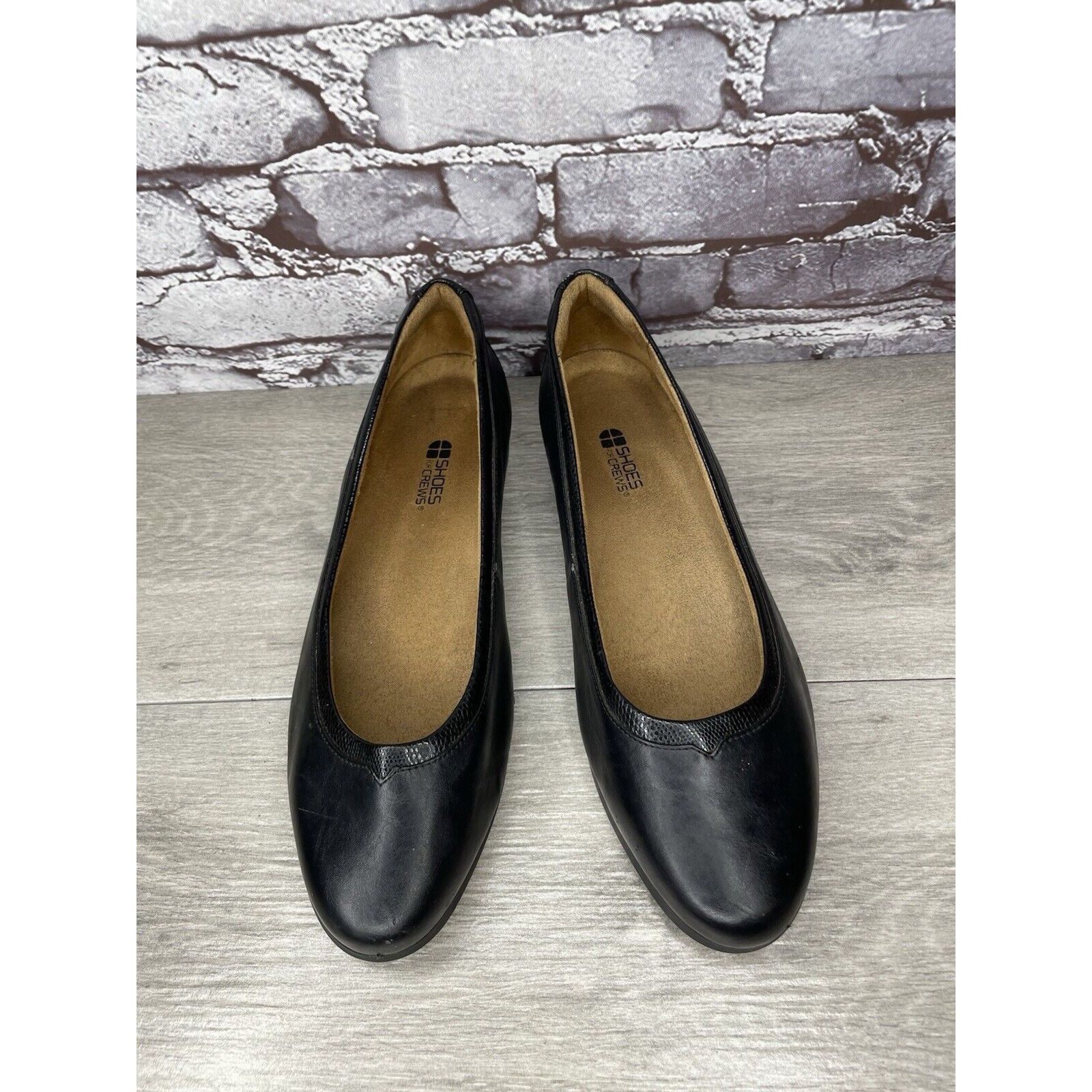 Other Shoes For Crews 55315 Reese Black Leather Work Slip Flats Wo Size US 11 / IT 41 - 20 Thumbnail