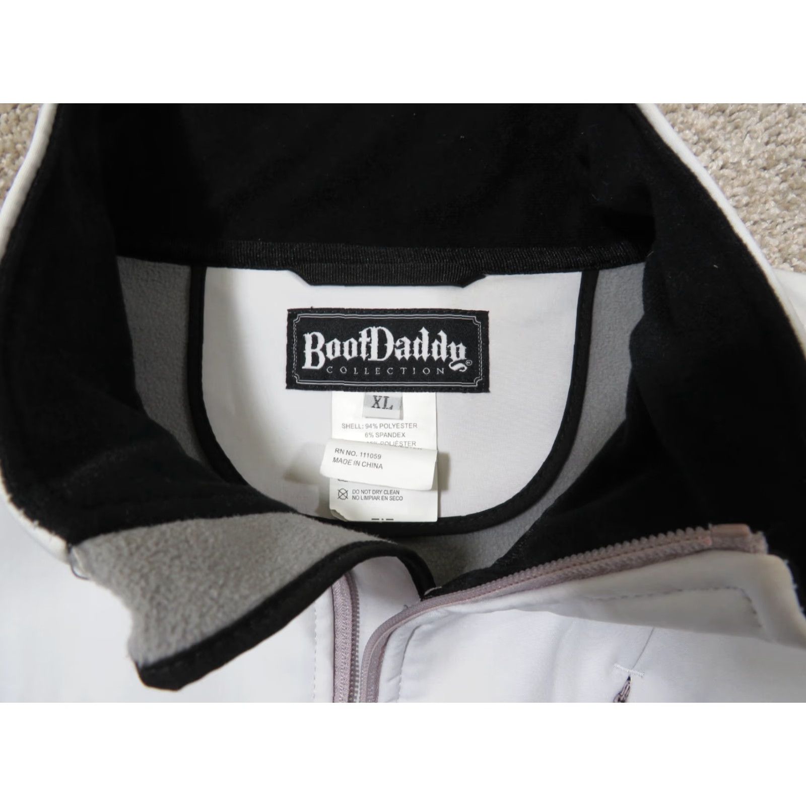 Logo 7 Bootdaddy Womens XL White Zip Up Cowgirl Western Fleece Lined Logo Jacket Size XL / US 12-14 / IT 48-50 - 6 Thumbnail