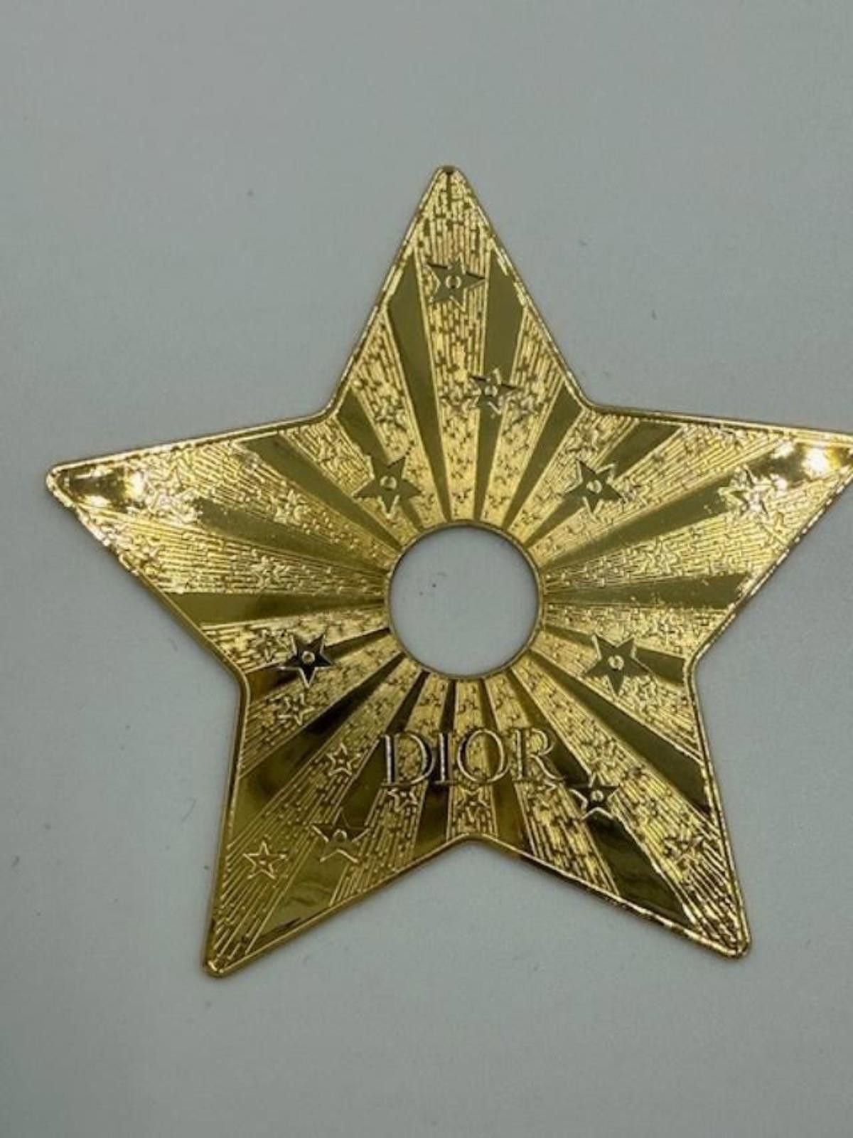 Dior Authentic Dior Gold Star Charm w/White Dior Ribbon Size ONE SIZE - 2 Thumbnail