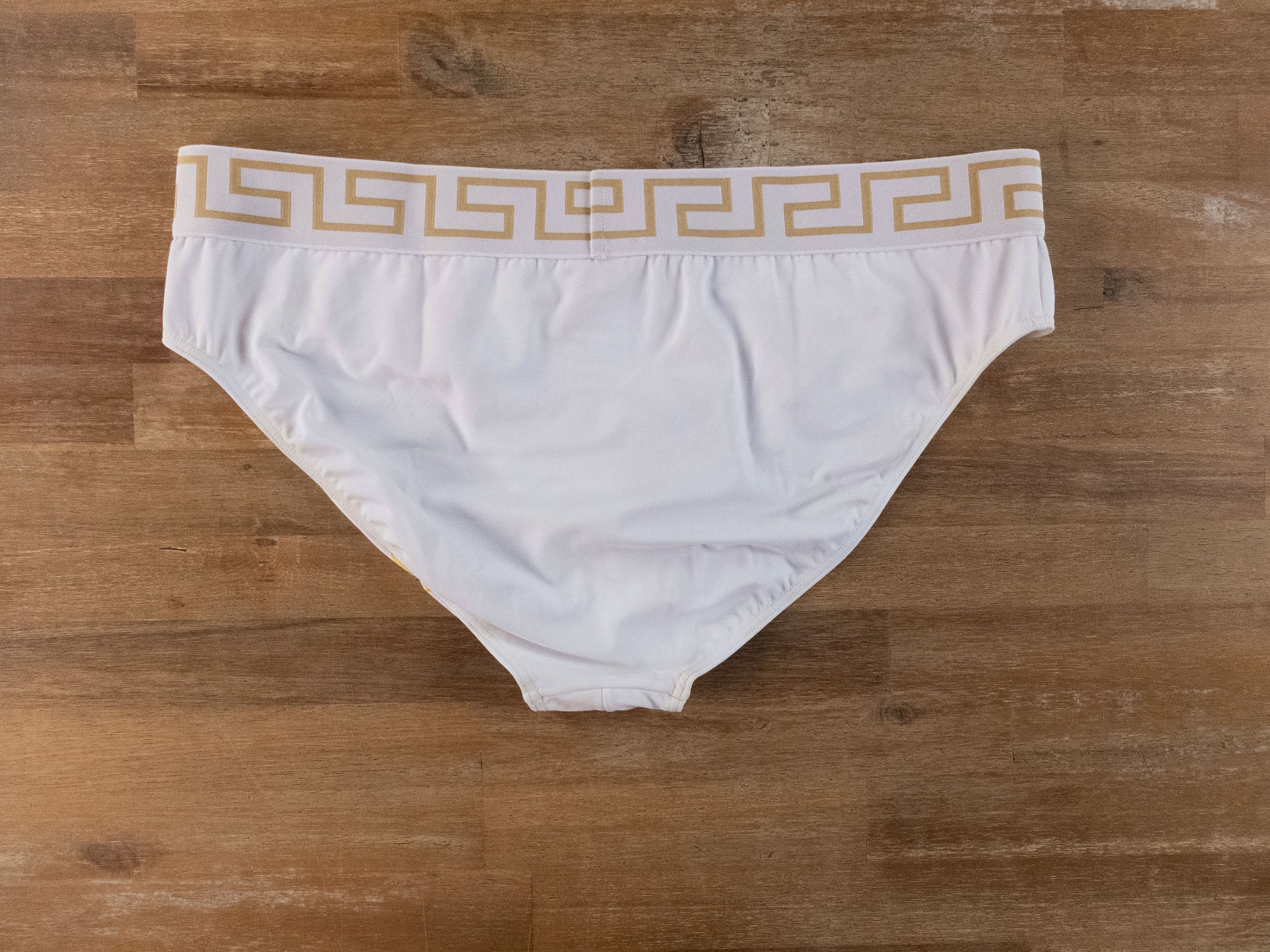 Versace VERSACE white swim briefs w barocco print inside 8 3XL Size US 40 / EU 56 - 7 Thumbnail