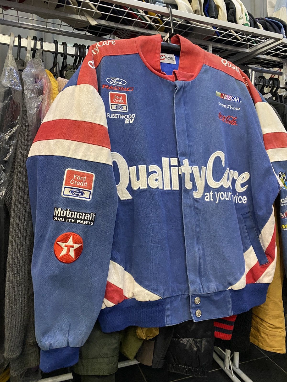 NASCAR OFFER ME NOW ‼️VTG NASCAR Racing Jacket Ford 🔥 Size US XL / EU 56 / 4 - 3 Thumbnail