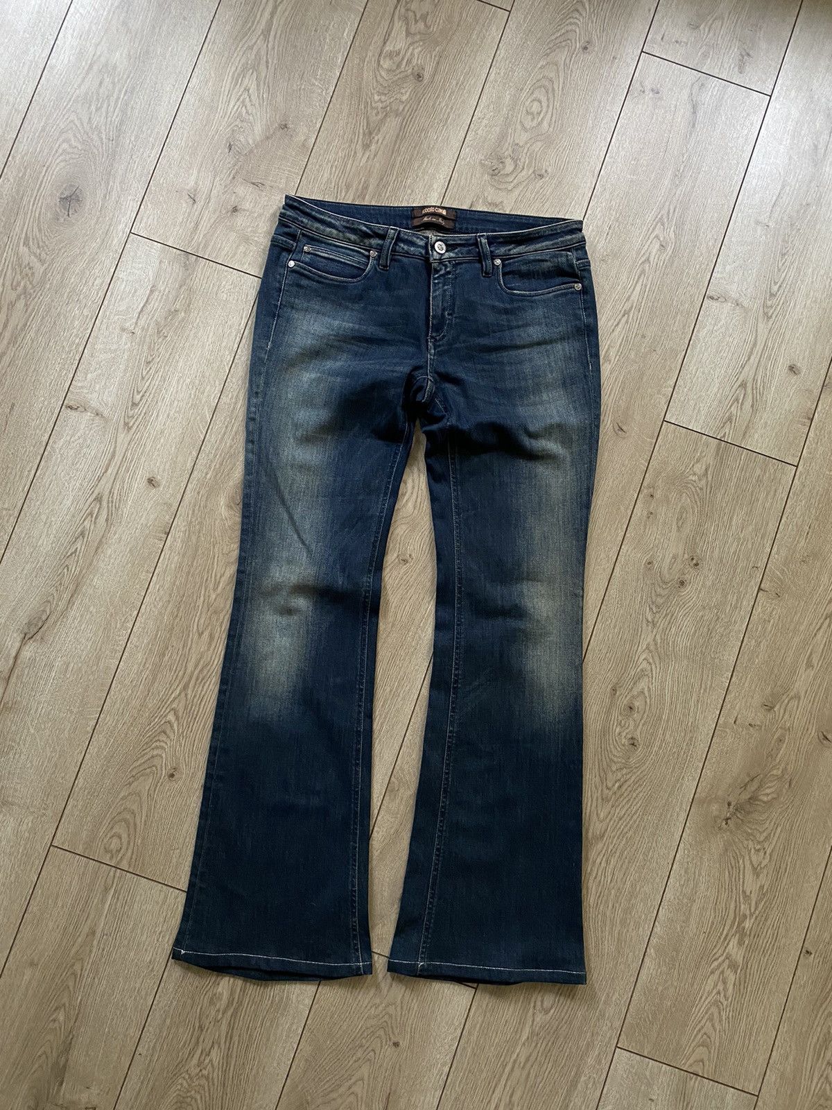 Roberto Cavalli Vintage Roberto Cavalli Flare Stud Jeans Made in Italy Size 32" / US 10 / IT 46 - 1 Thumbnail