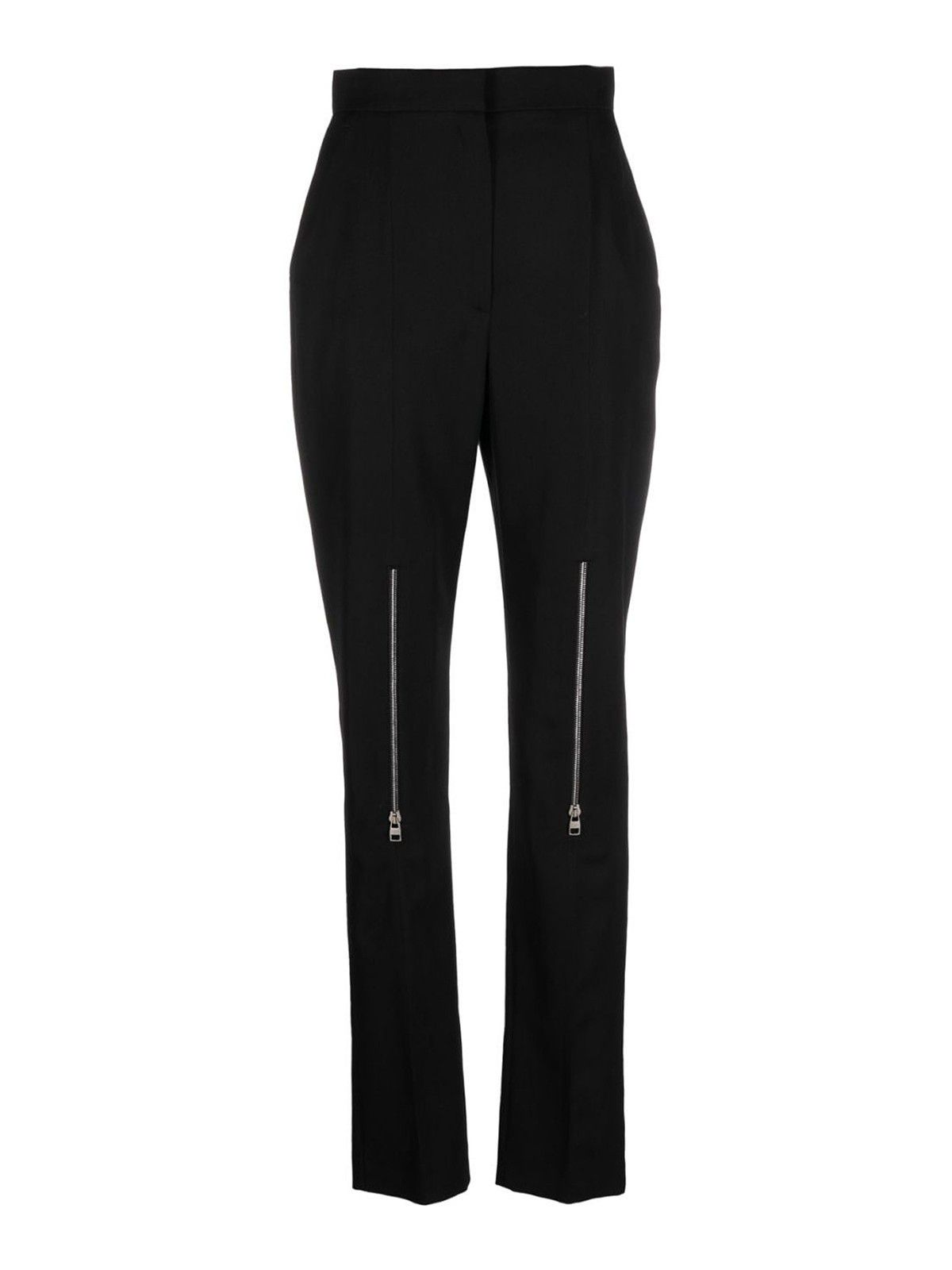 Alexander McQueen Black Wool Blend Wide-Leg Pant | Grailed