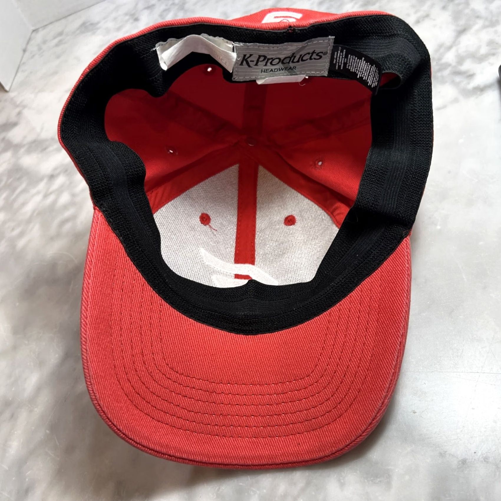 Vintage Snap-on Tools Hat Red/White Flex Stretch Fit Embroidered Men Baseball Cap One Size Cotton Polyester Red Automotive Cap Mens Size ONE SIZE - 7 Thumbnail